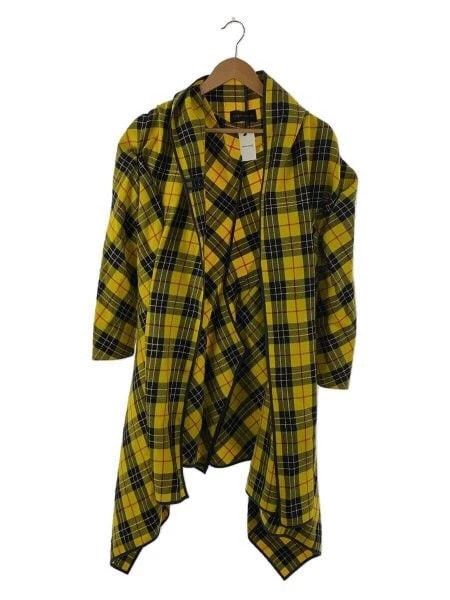 Comme Des Garcons Yellow vintage plaid design top