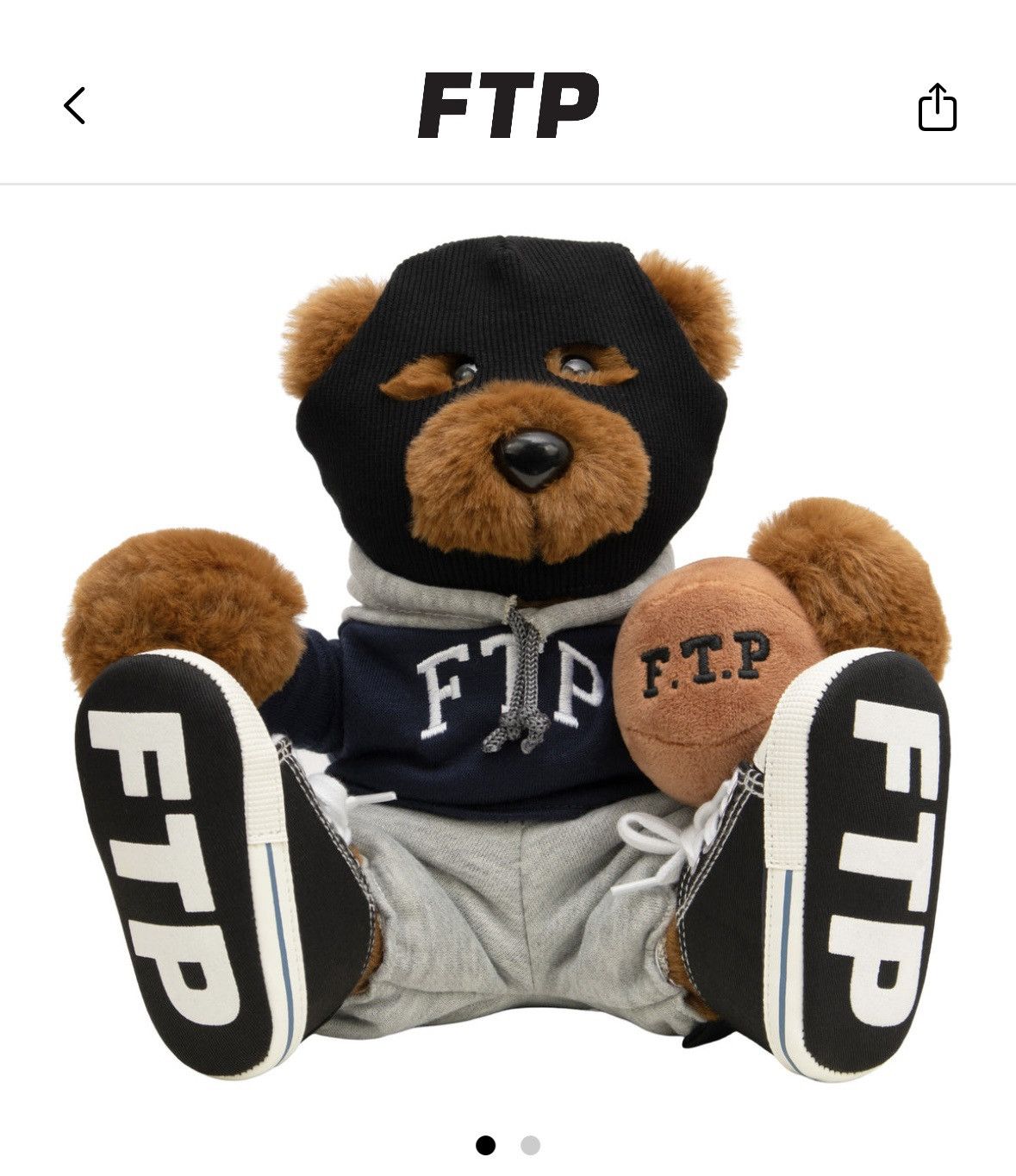 Fuck The Population FTP Bear Plush Size ONE SIZE - 1 Thumbnail