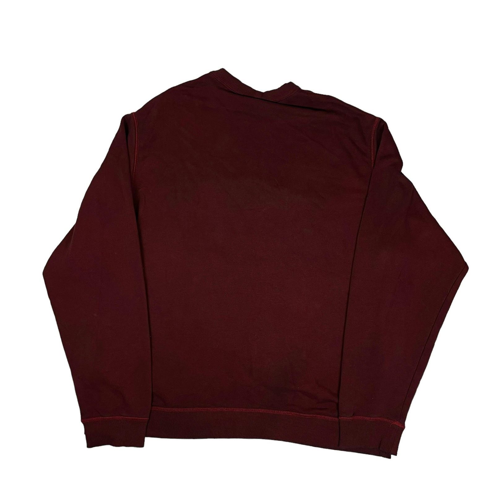 Nike Sportswear Men Maroon Crew Neck Spellout Sweatshirt 2XL