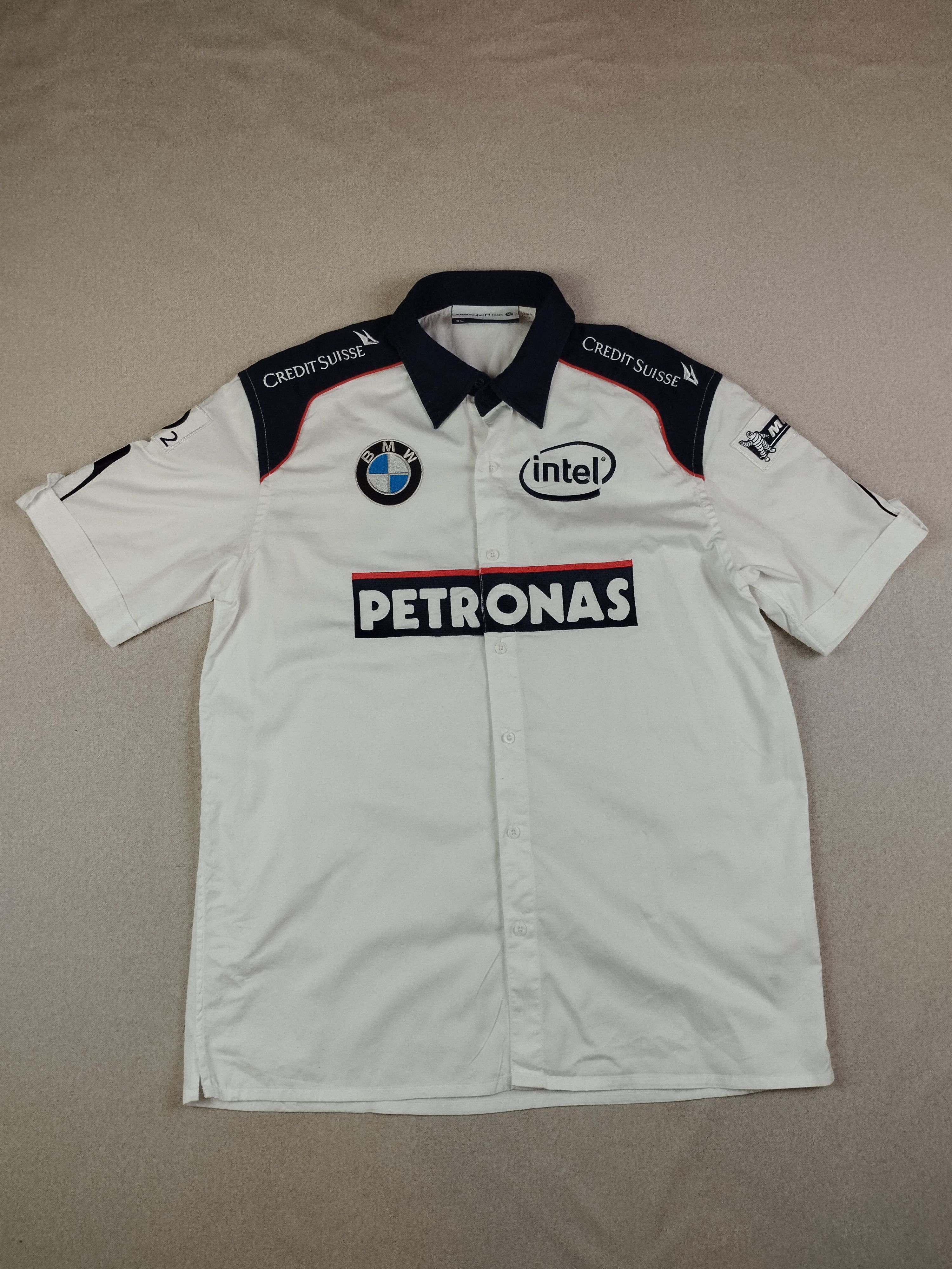 BMW vintage button ups shirt f1 bmw sauber petronas Kubica Size US XL / EU 56 / 4 - 1 Thumbnail