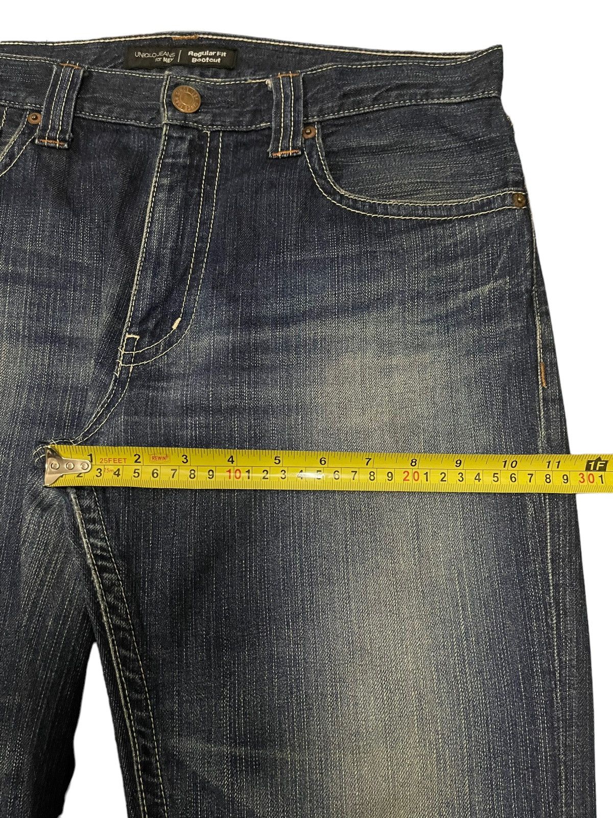 Uniqlo Vintage Y2K Japanese Uniqlo Blue Faded Wash Regular Bootcuts Size US 34 / EU 50 - 14 Thumbnail