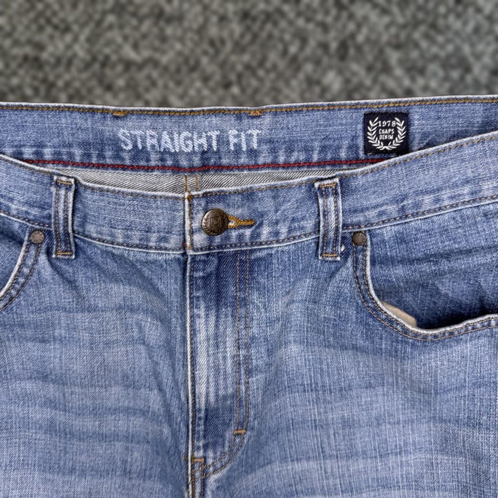 Chaps Chaps Jeans Mens 40x30 Mid Rise Denim 1978 Straight Regular 5-Pocket Logo Cotton Blue Size US 40 / EU 56 - 1 Thumbnail