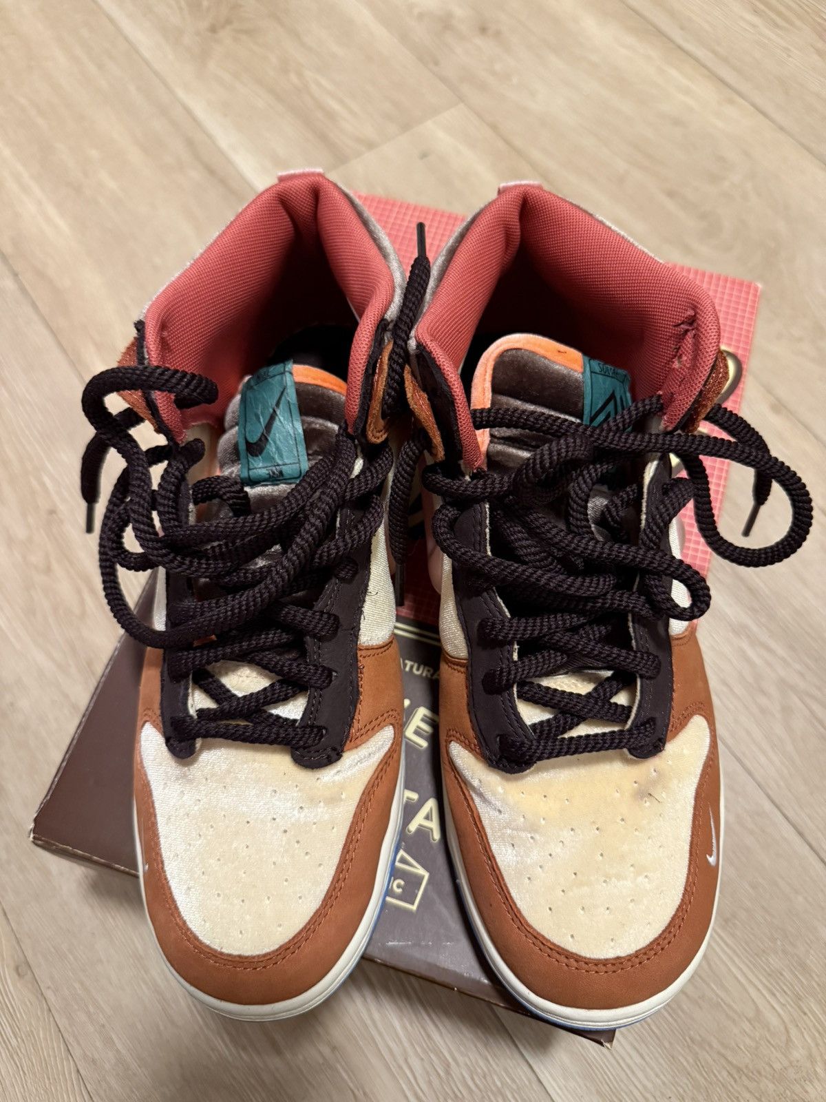 Nike × Social Status Nike dunk mid chocolate milk Size US 9.5 / EU 42-43 - 5 Thumbnail