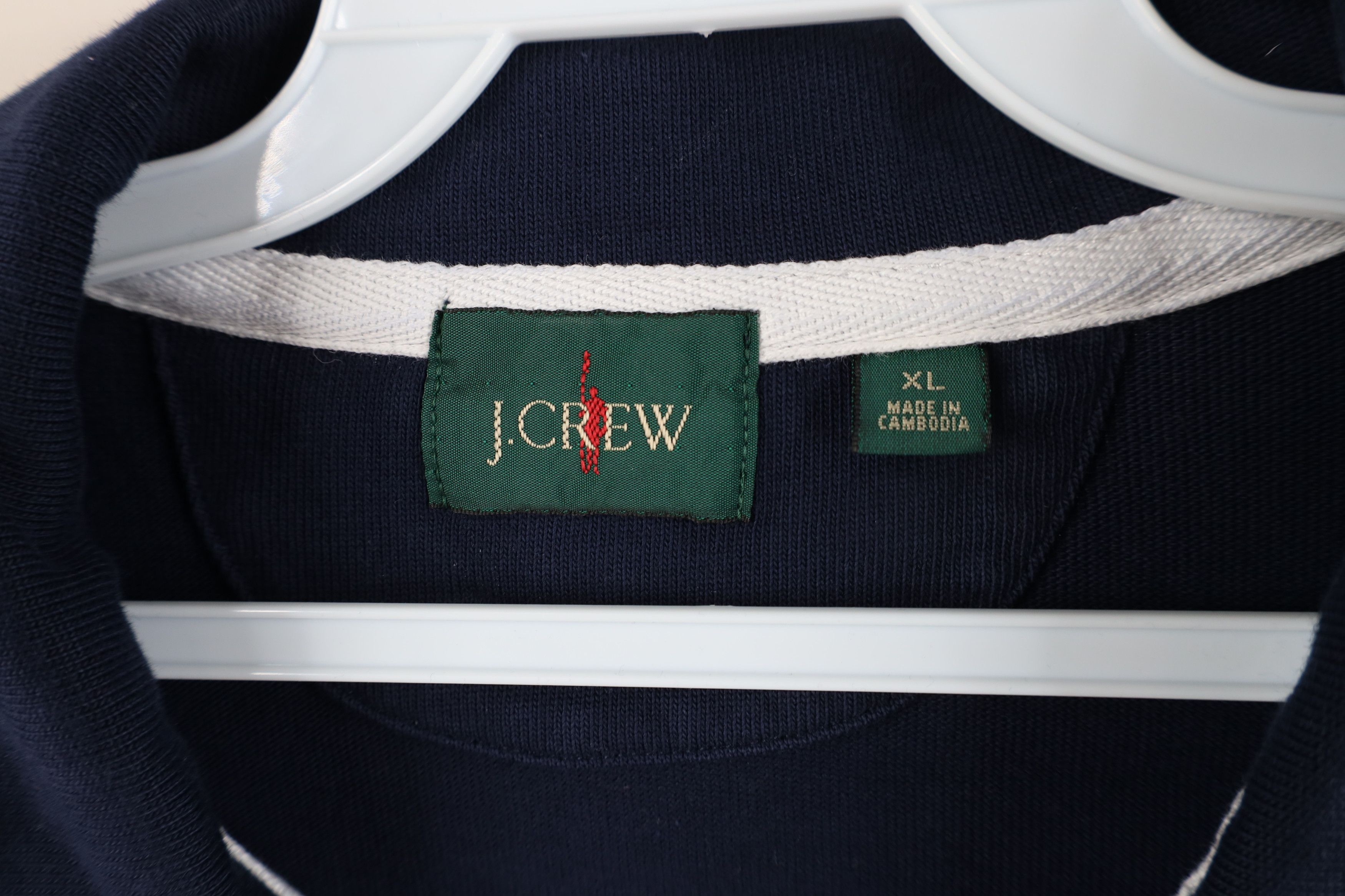 J.Crew × Vintage Vintage J Crew Elbow Patch Half Zip Pullover Sweater Blue Size US XL / EU 56 / 4 - 9 Thumbnail