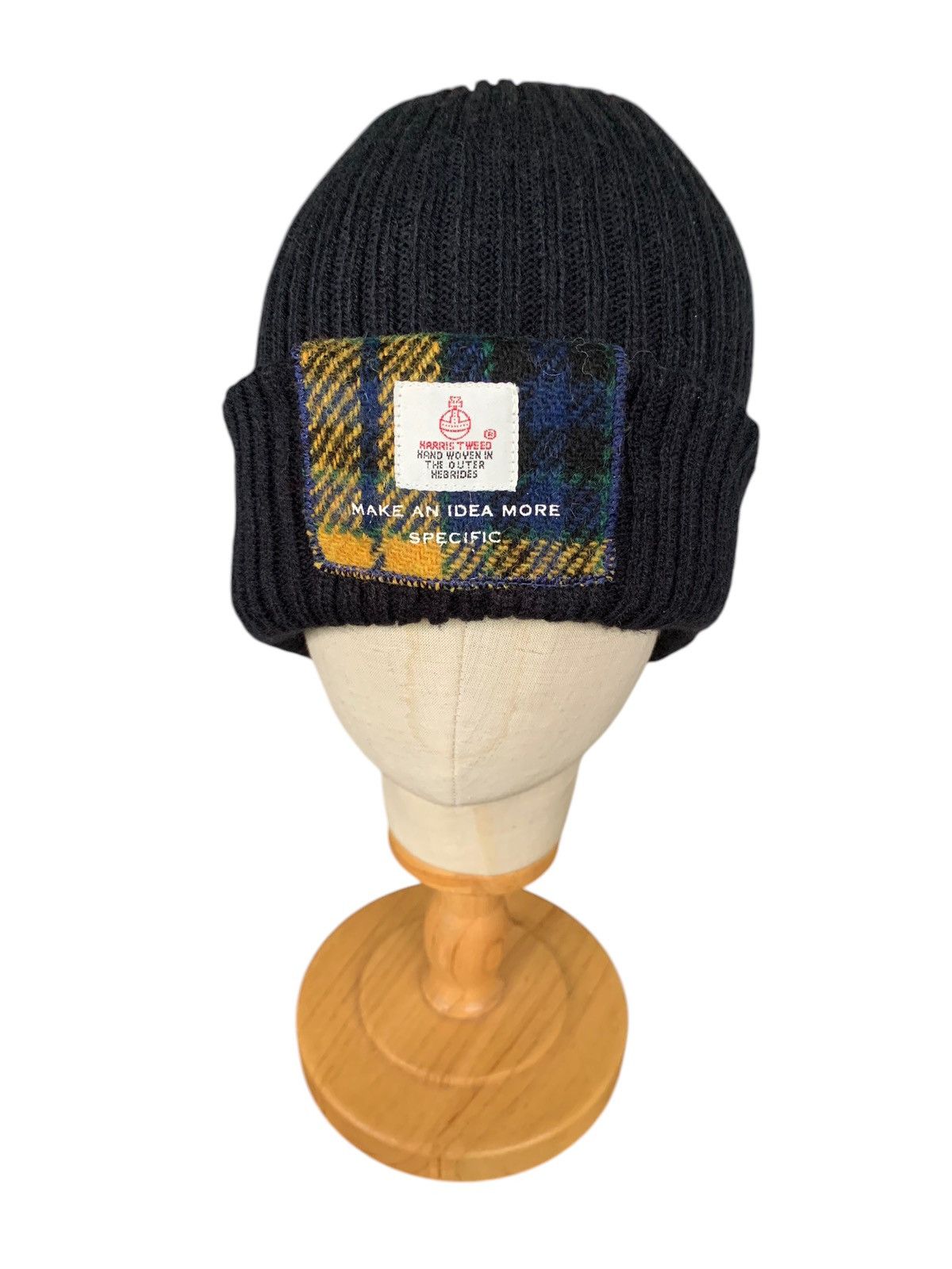 Japanese Brand × Kapital × Vintage HARRIS TWEED KNITTED WINTER SESIONS BEANIE HATS Size ONE SIZE - 4 Thumbnail