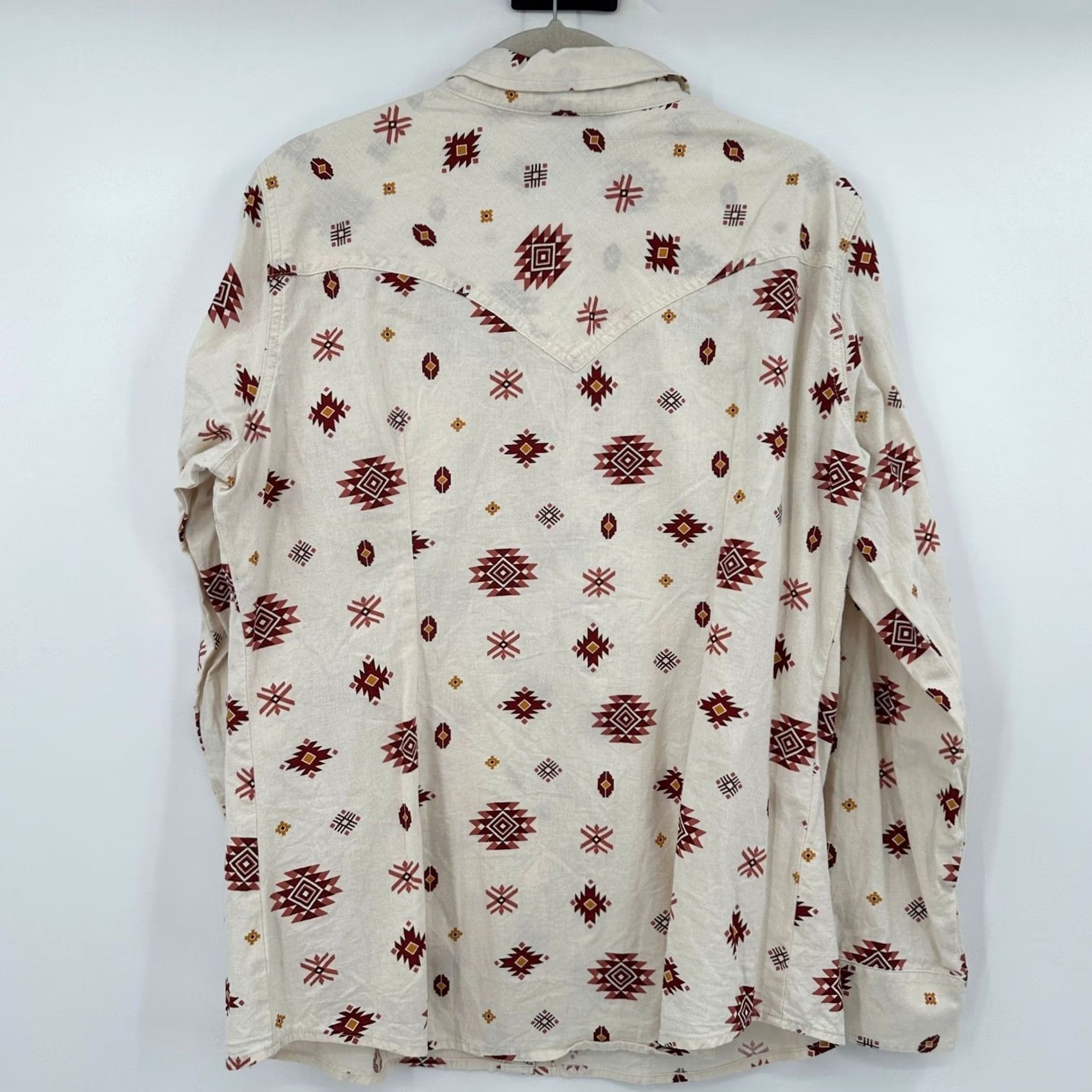 Wrangler Wrangler Retro Womens XL Southwestern Pearl Snap Westerncore Shirt Aztec Cowgirl Size XL / US 12-14 / IT 48-50 - 4 Thumbnail