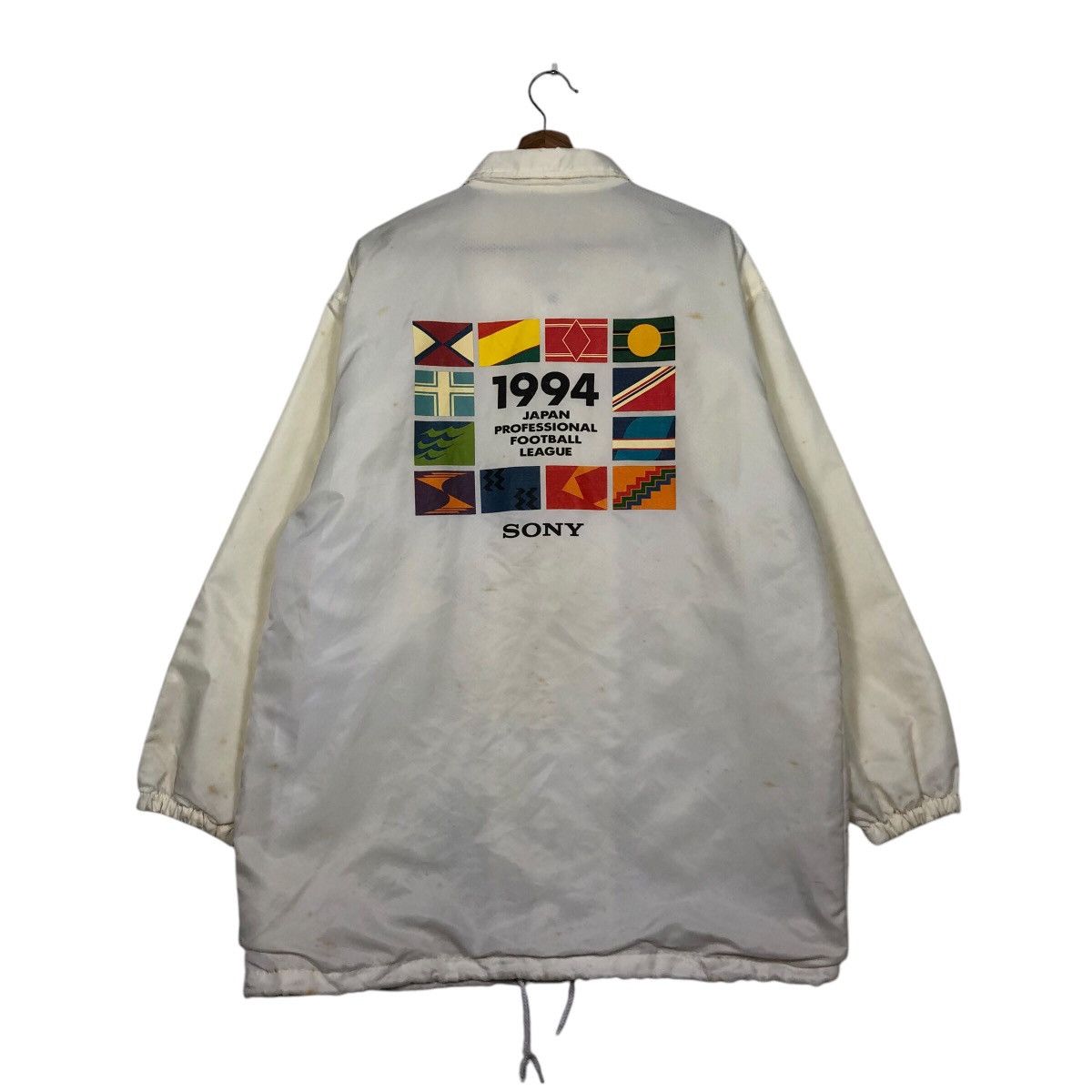 Japanese Brand Vintage 1994 J.League Sony Big Logo Sportswear Issey Miyake Size US M / EU 48-50 / 2 - 1 Thumbnail