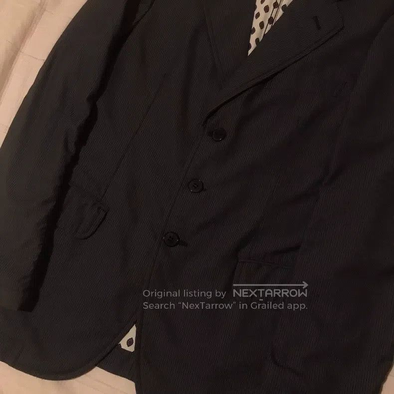 Comme des Garcons Comme Des Garcons Gray Gathered Pleated Blazer Size US XS / EU 42 / 0 - 4 Thumbnail