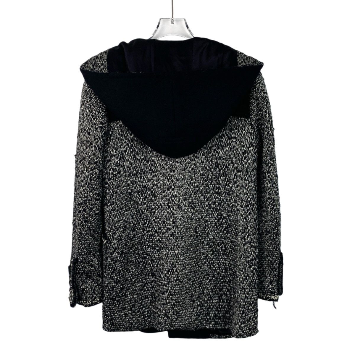 Chanel Chanel Black Wool Hooded Cowl Coat Jacket Size XS / US 0-2 / IT 36-38 - 2 Thumbnail