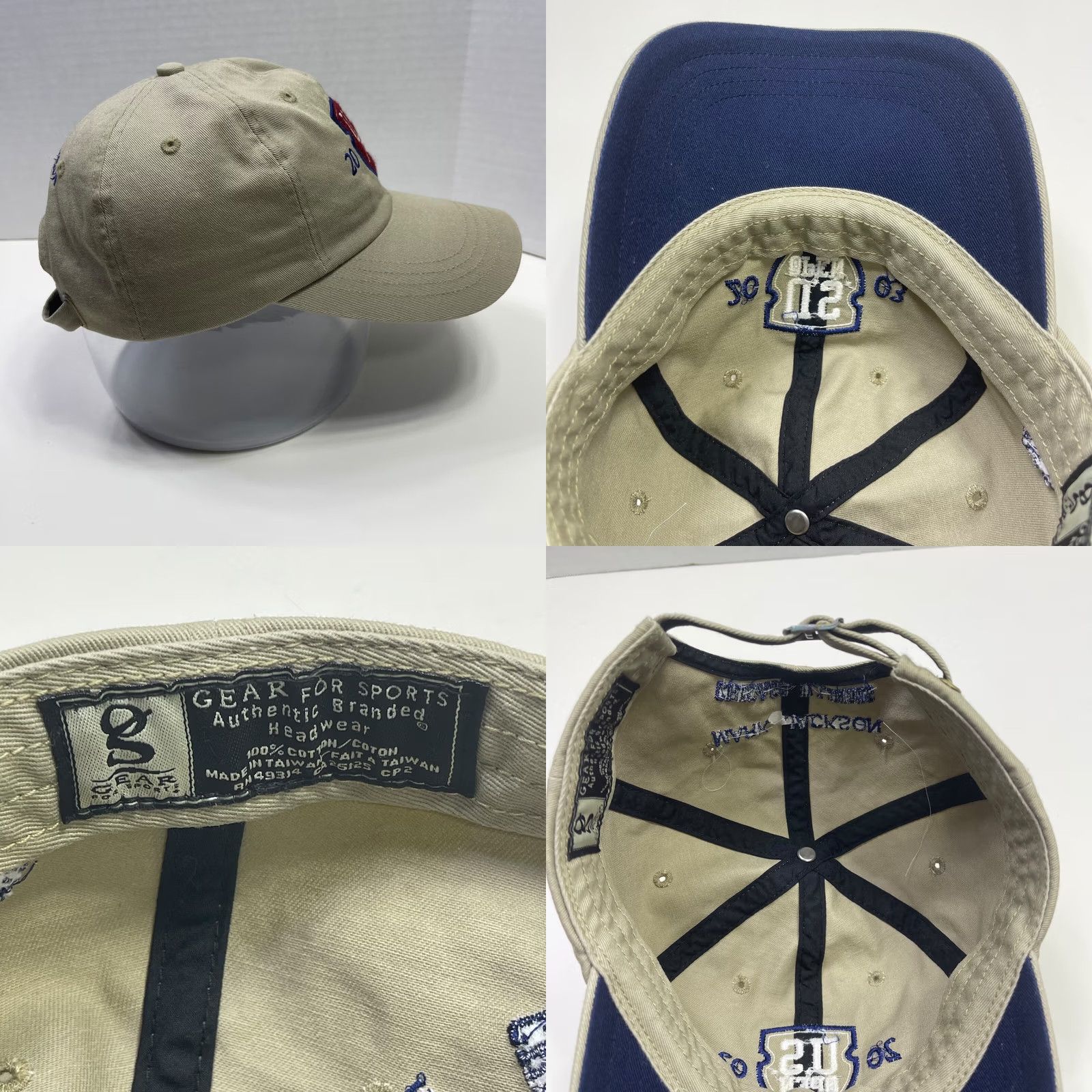 Vintage VINTAGE 2003 US Open Golf Hat Cap Beige Leather Patch Mark Jackson Chicago Illinois Mens One Size Adjustable Cotton Size ONE SIZE - 8 Thumbnail