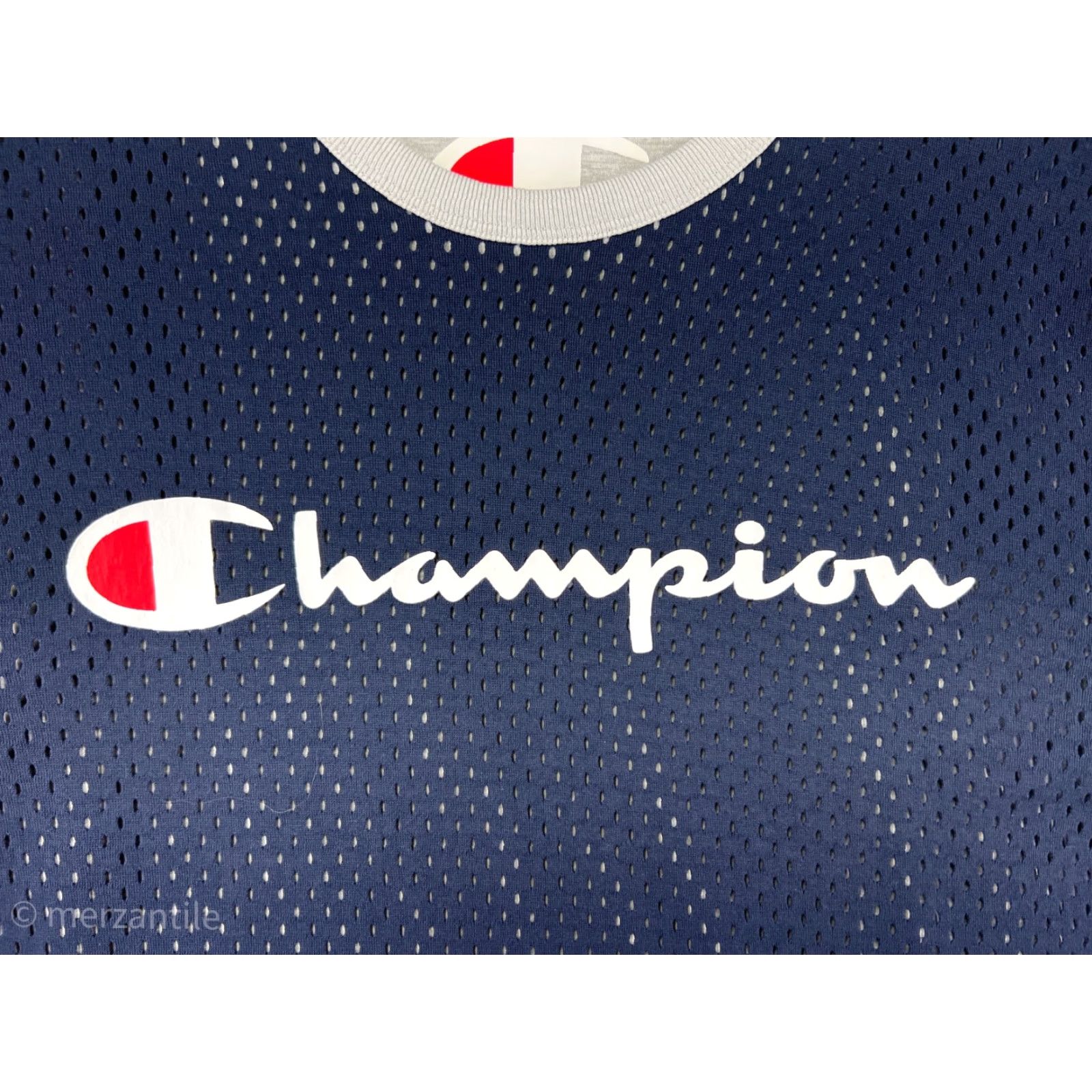 Champion Champion Shirt Mens Large Blue Crew Neck Graphic Print Logo Short Sleeve Poly Size US L / EU 52-54 / 3 - 3 Thumbnail