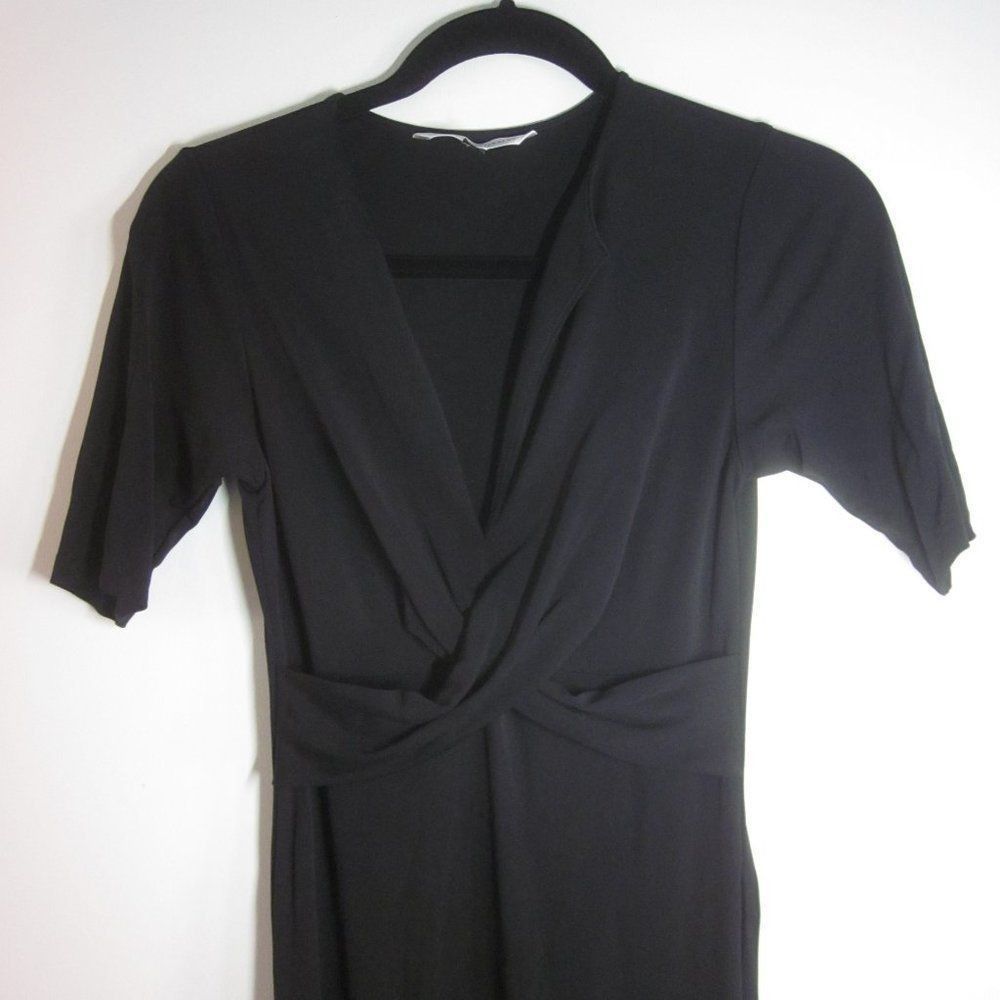 Diane von Furstenberg Diane Von Furstenberg Little Black Twist Front Dress Marked Size XS / US 0-2 / IT 36-38 - 9 Thumbnail