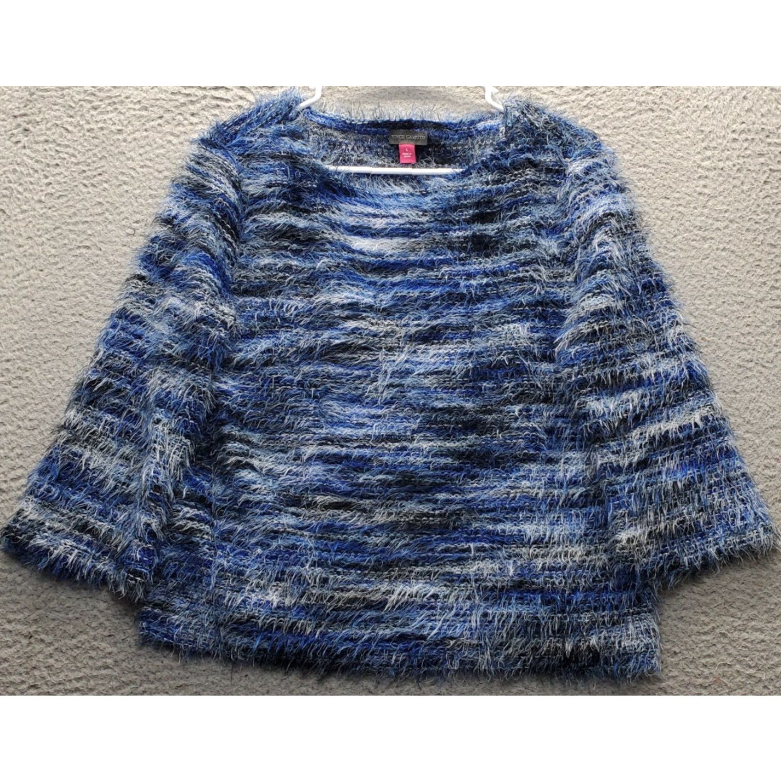 Vince Camuto Vince Camuto Sweater Womens Small Multicolor Space Dye Eyelash Long Sleeve Round Neck Size S / US 4 / IT 40 - 2 Thumbnail