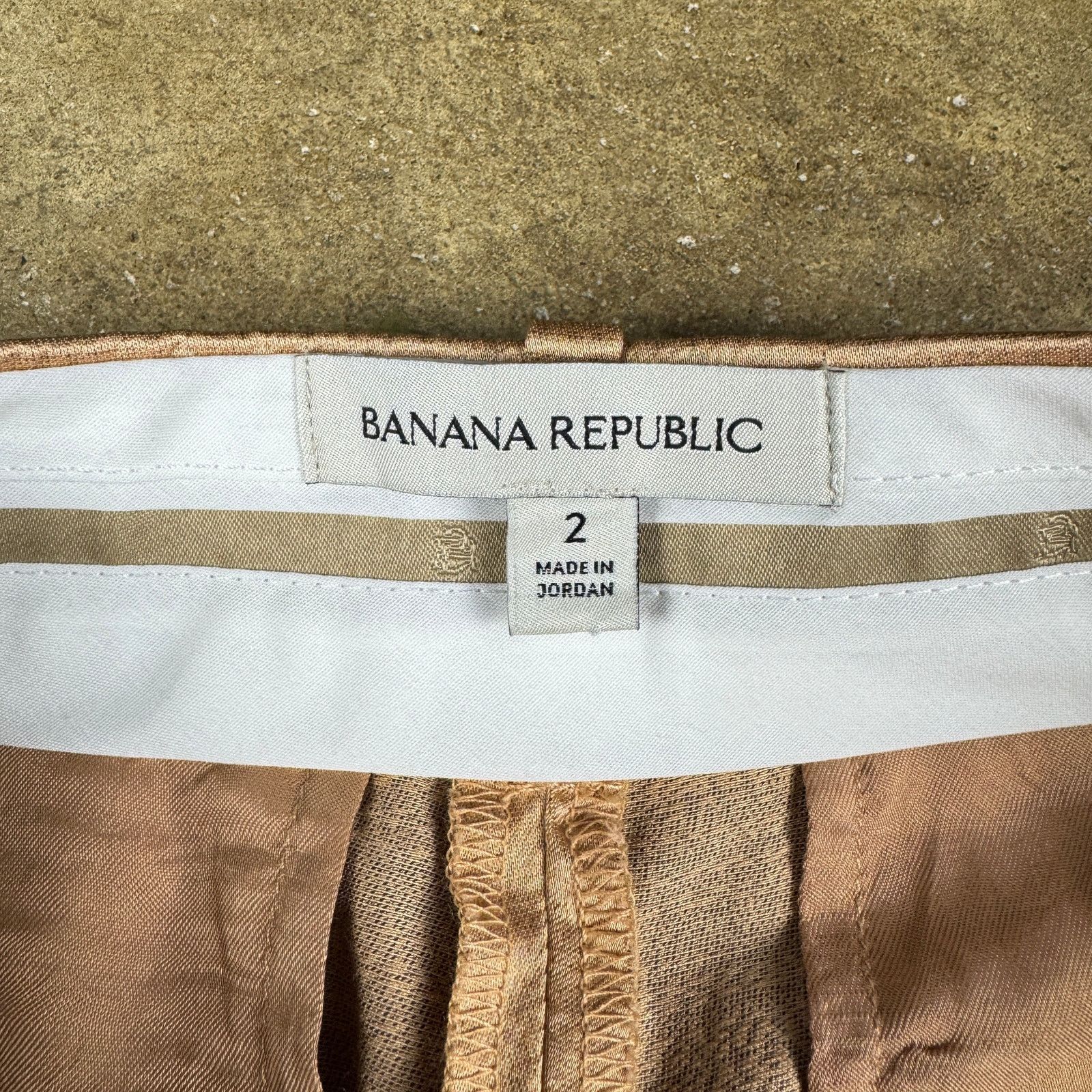 Banana Republic Banana Republic Brigitte Wide Leg Satin Pants Size 2 Pink Size 26" / US 2 / IT 38 - 6 Thumbnail