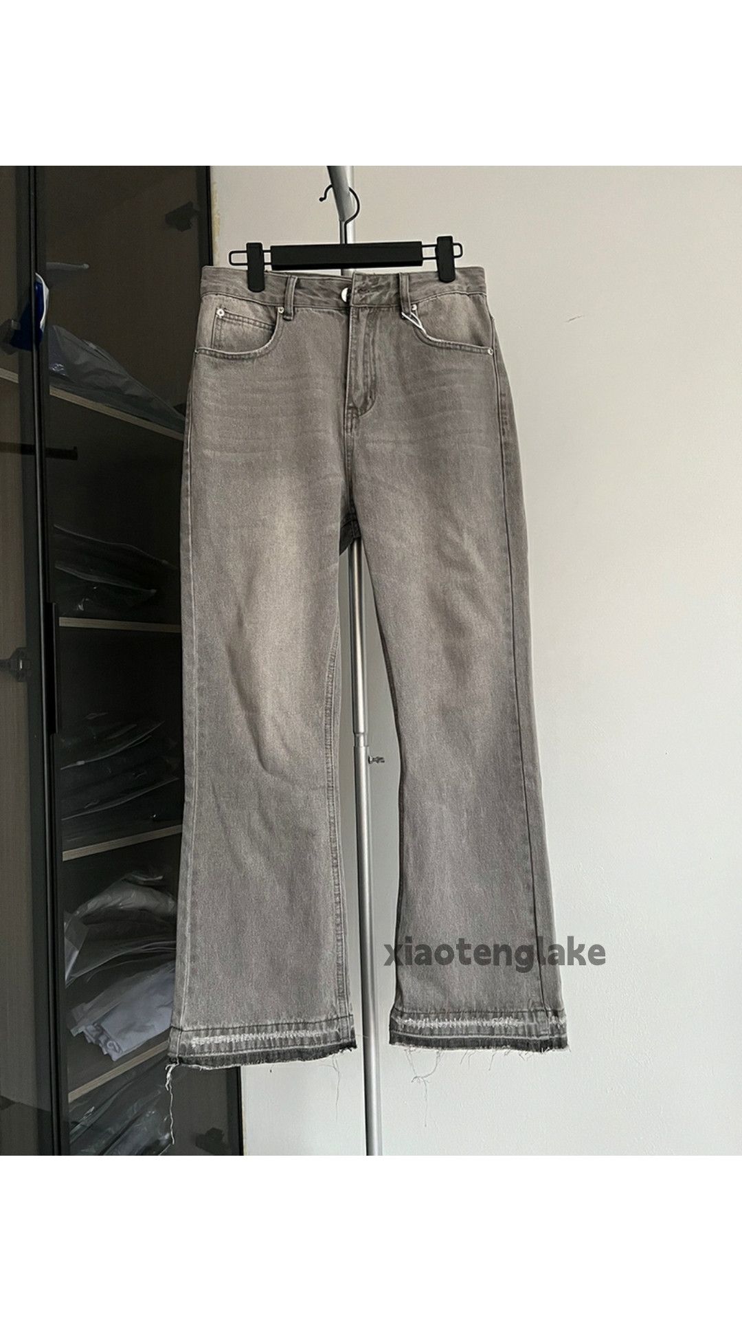 Jean × Vintage washed faded yuppie y2k punk grunge flared jeans Size US 30 / EU 46 - 1 Thumbnail