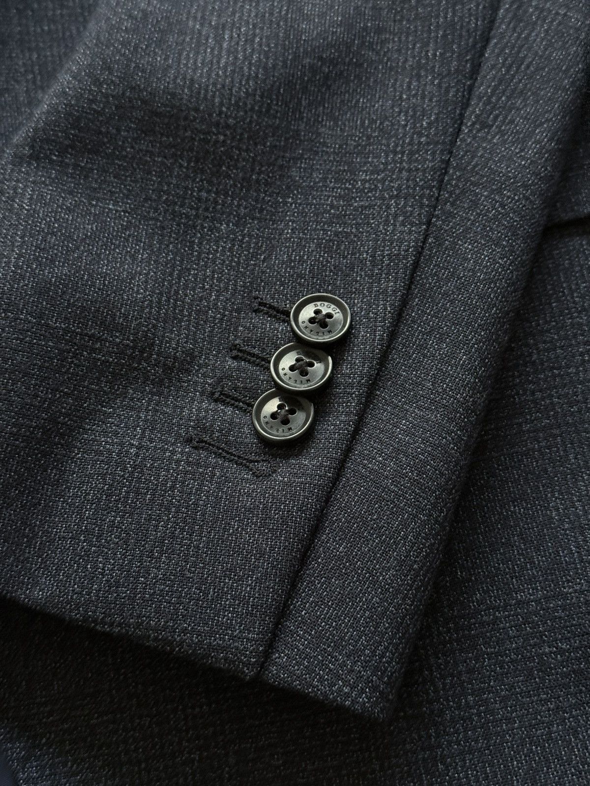 Boggi Boggi Milano Navy Blue Wool Blazer Jacket Size 50 Size 40R - 5 Thumbnail