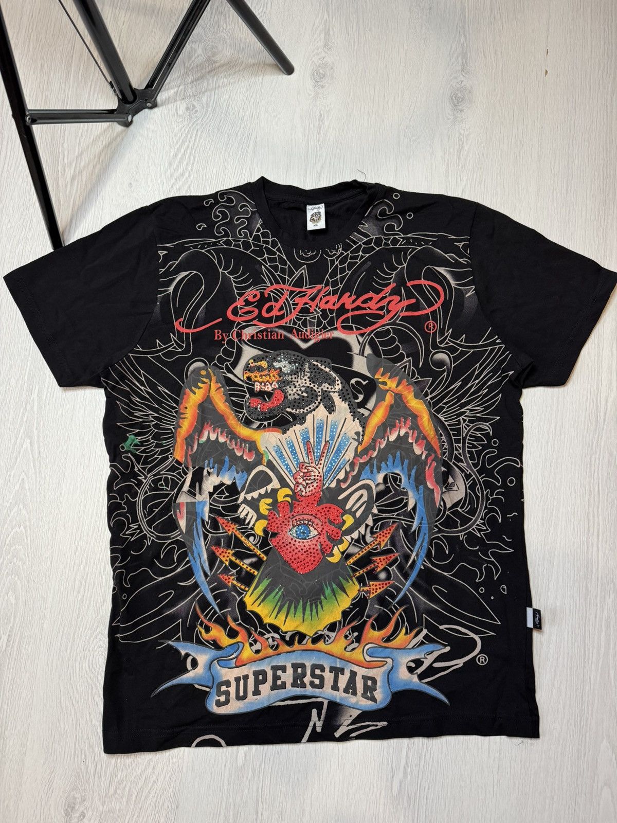 Ed Hardy Vintage Ed Hardy bulldog big logo y2k tee 90’s Size US L / EU 52-54 / 3 - 1 Thumbnail