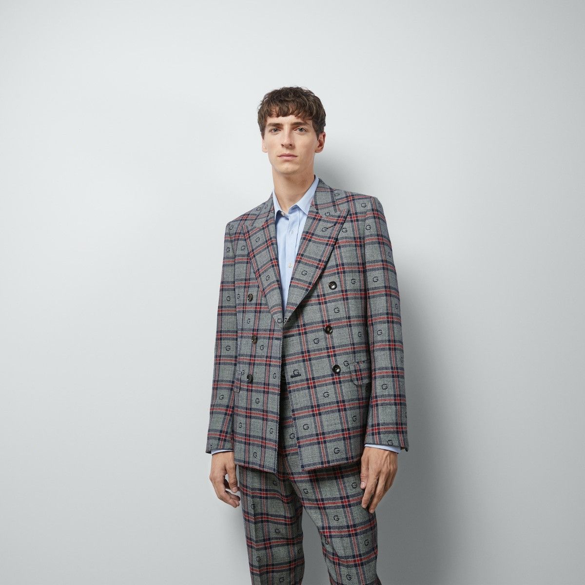 Gucci o1s1wg110125 G Check Wool Jacket in Multicolor Size US S / EU 44-46 / 1 - 5 Thumbnail