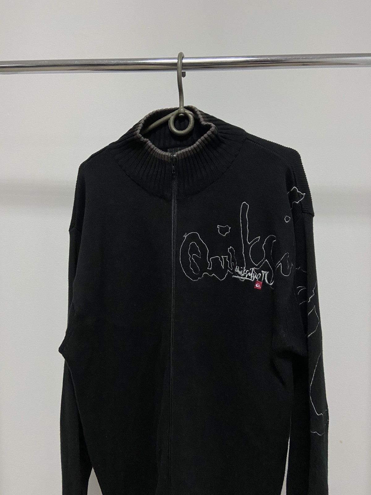 Quiksilver × Vintage Quiksilver Vintage Big Logo Sweater Zip Knitted Y2K Size US XXL / EU 58 / 5 - 3 Thumbnail