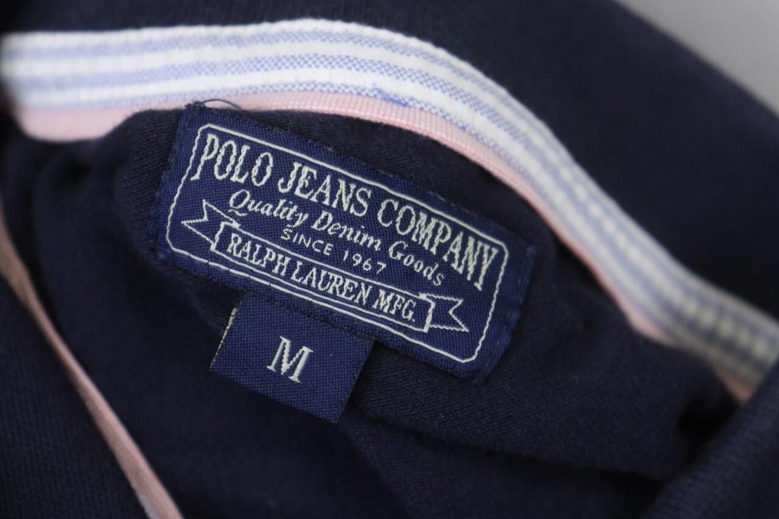 Polo Ralph Lauren Polo Ralph Lauren Navy Cotton Popover Polo Shirt Size M Size US M / EU 48-50 / 2 - 12 Thumbnail