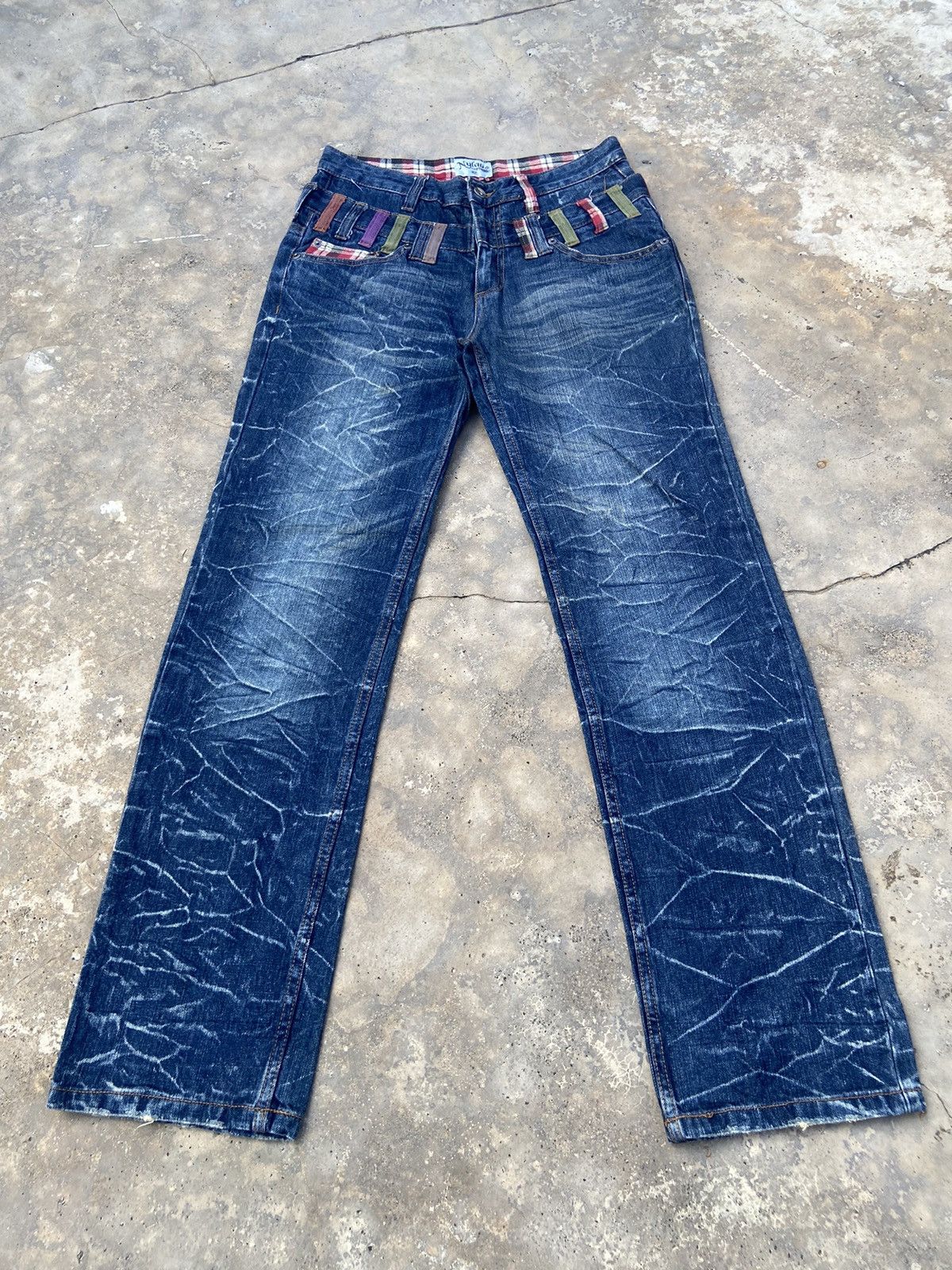 Japanese Brand VINTAGE NYLAUS DOUBLE WAIST PANT Size US 30 / EU 46 - 1 Thumbnail
