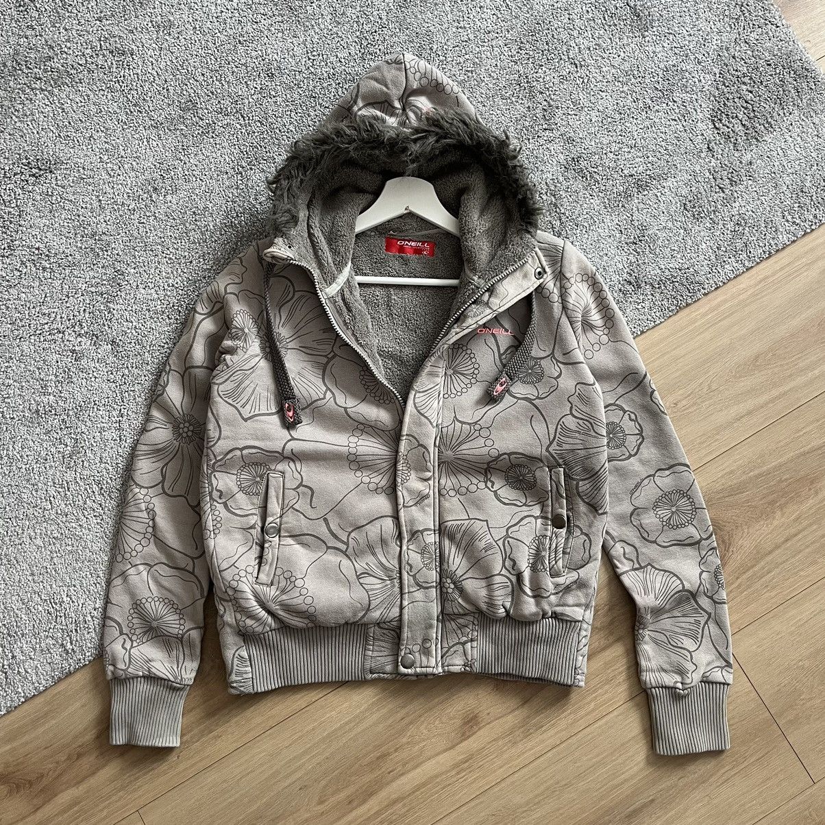 O'Neill Vintage Abercrombie Fitch Style Oneil Sherpa Punk Jacket Size M / US 6-8 / IT 42-44 - 1 Thumbnail