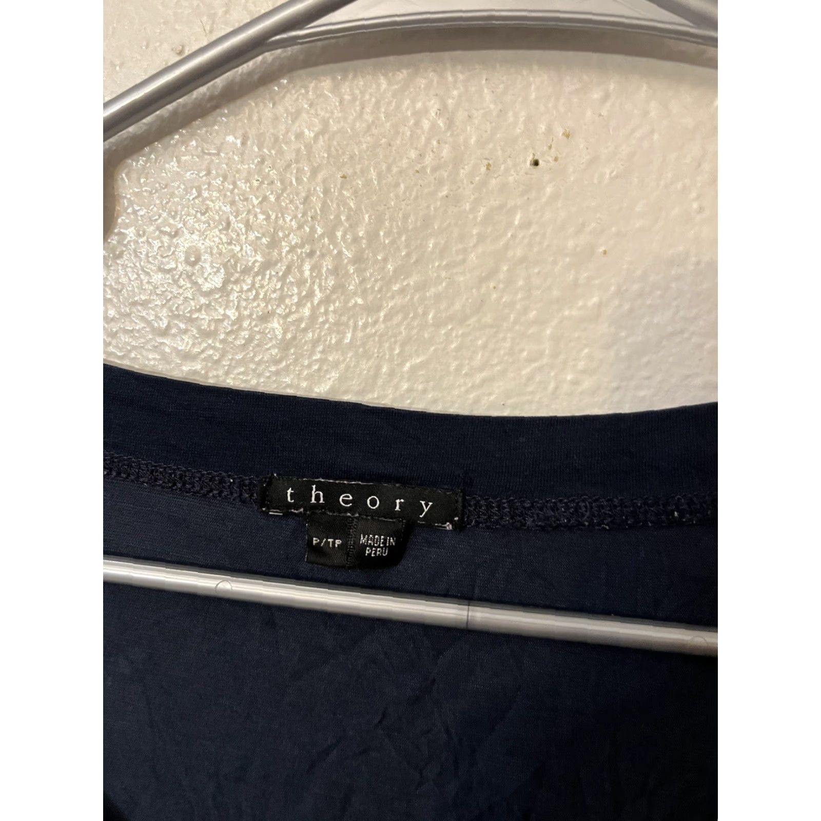 Theory Theory Shirt Womens Navy Blue Button Down Tee Blouse Size PP Size XXS / US 00 / IT 34 - 2 Thumbnail