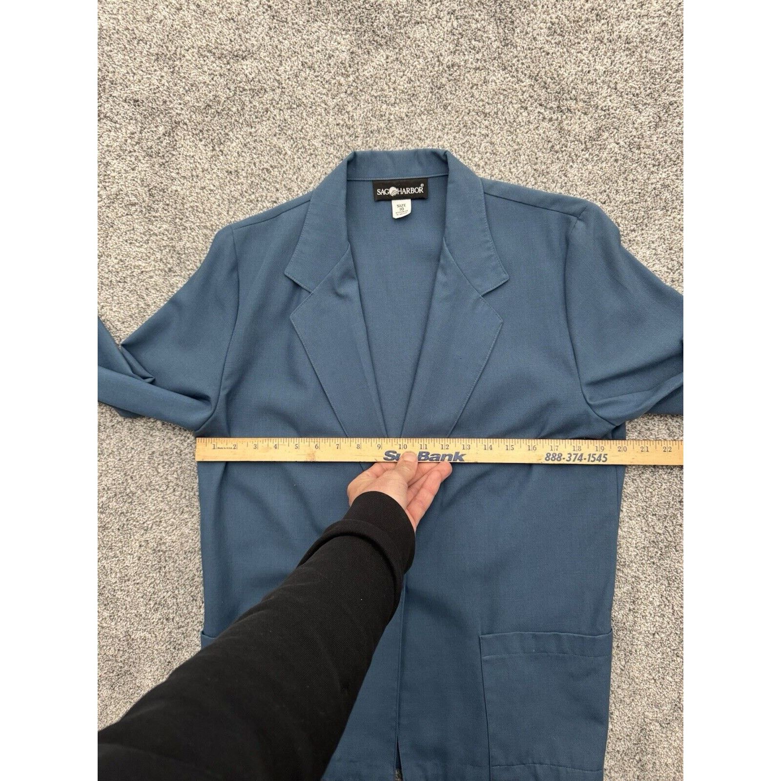 Other Vintage Blazer Women Size 10 90s Y2K Lagenlook Patch Pockets Size L / US 10 / IT 46 - 3 Thumbnail
