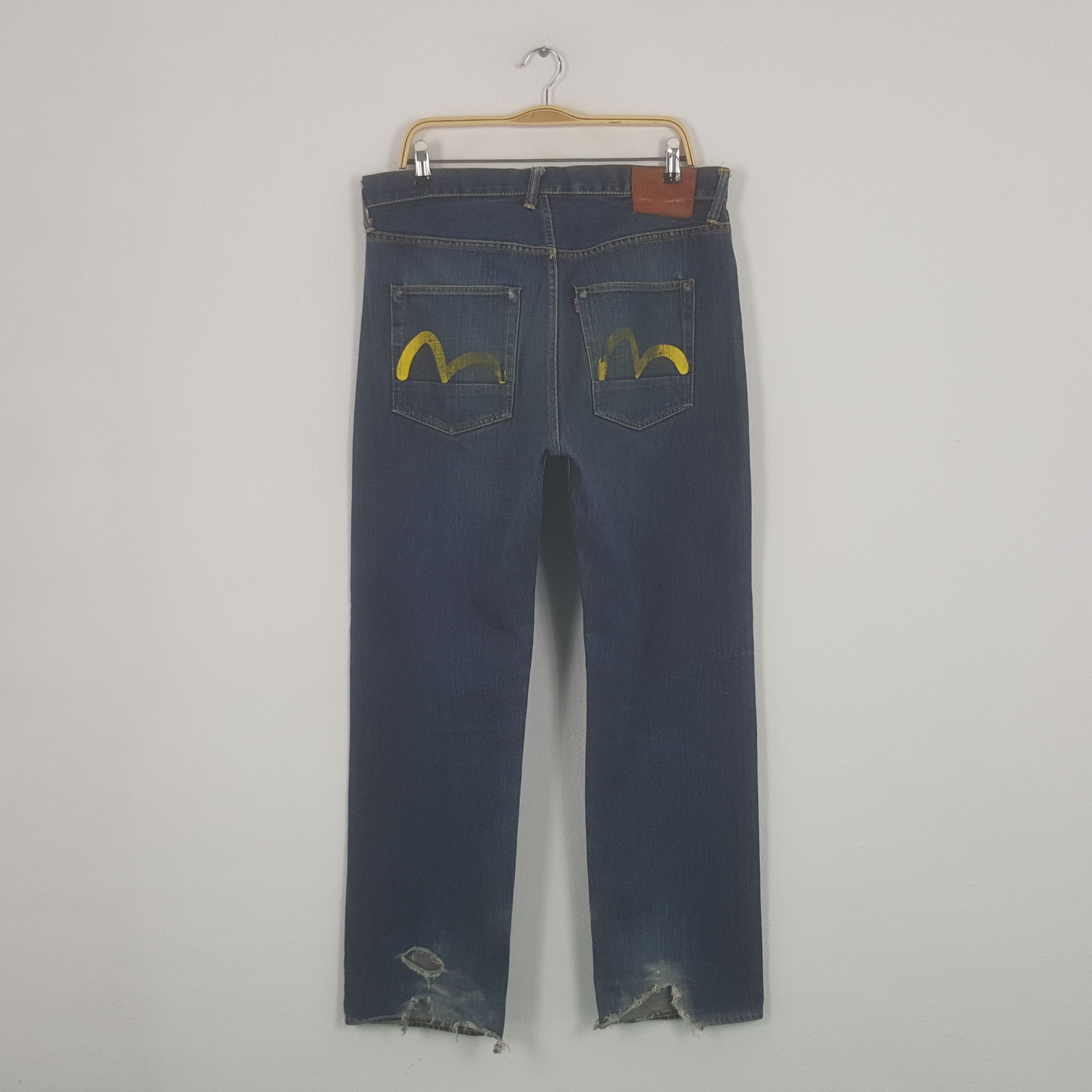 Evisu Vintage Evisu Japanese Brand Daicock Custom Art Denim Jeans Size US 34 / EU 50 - 4 Thumbnail