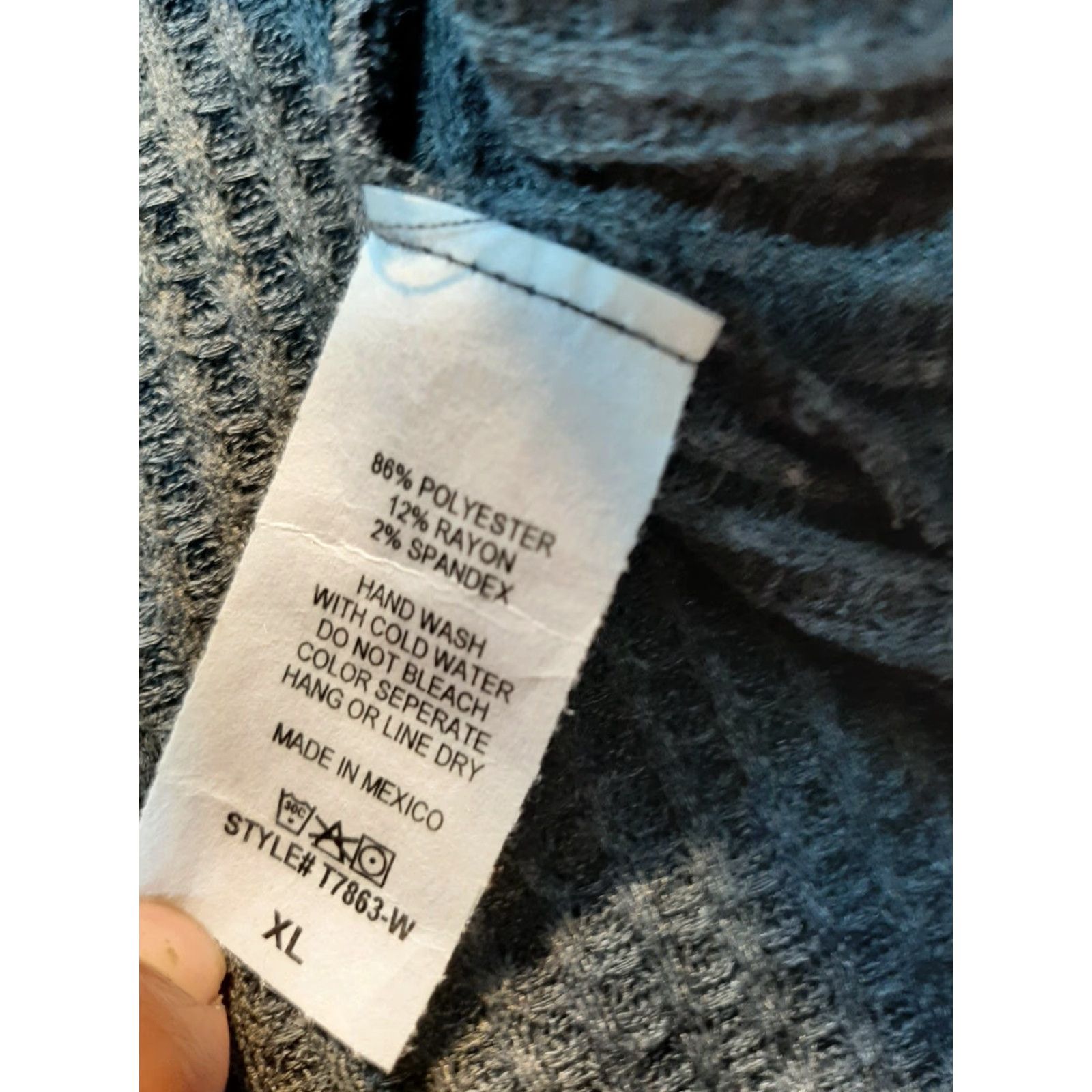 Vintage Sheila Rose Shirt Women's XL Gray Long Sleeve NEW Shirt Pink Rose Casual Women Basic T-Shirt Size XL / US 12-14 / IT 48-50 - 5 Thumbnail