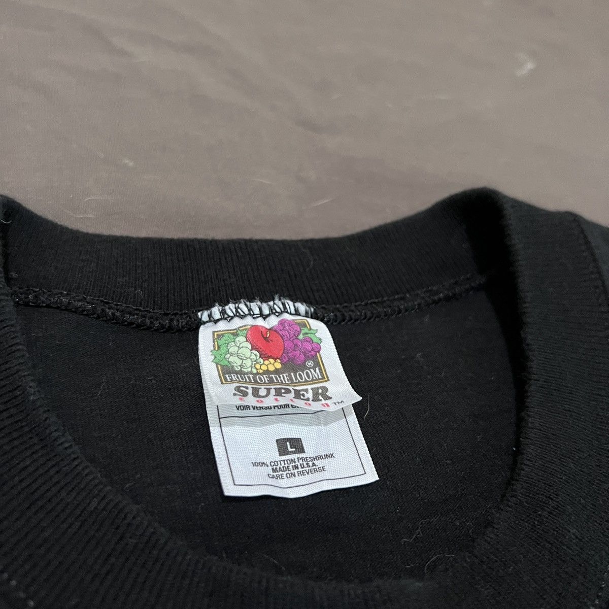 Fruit Of The Loom Vintage 90s Eagle Operation Enigma Fingerprint Tee Military Size US L / EU 52-54 / 3 - 4 Thumbnail