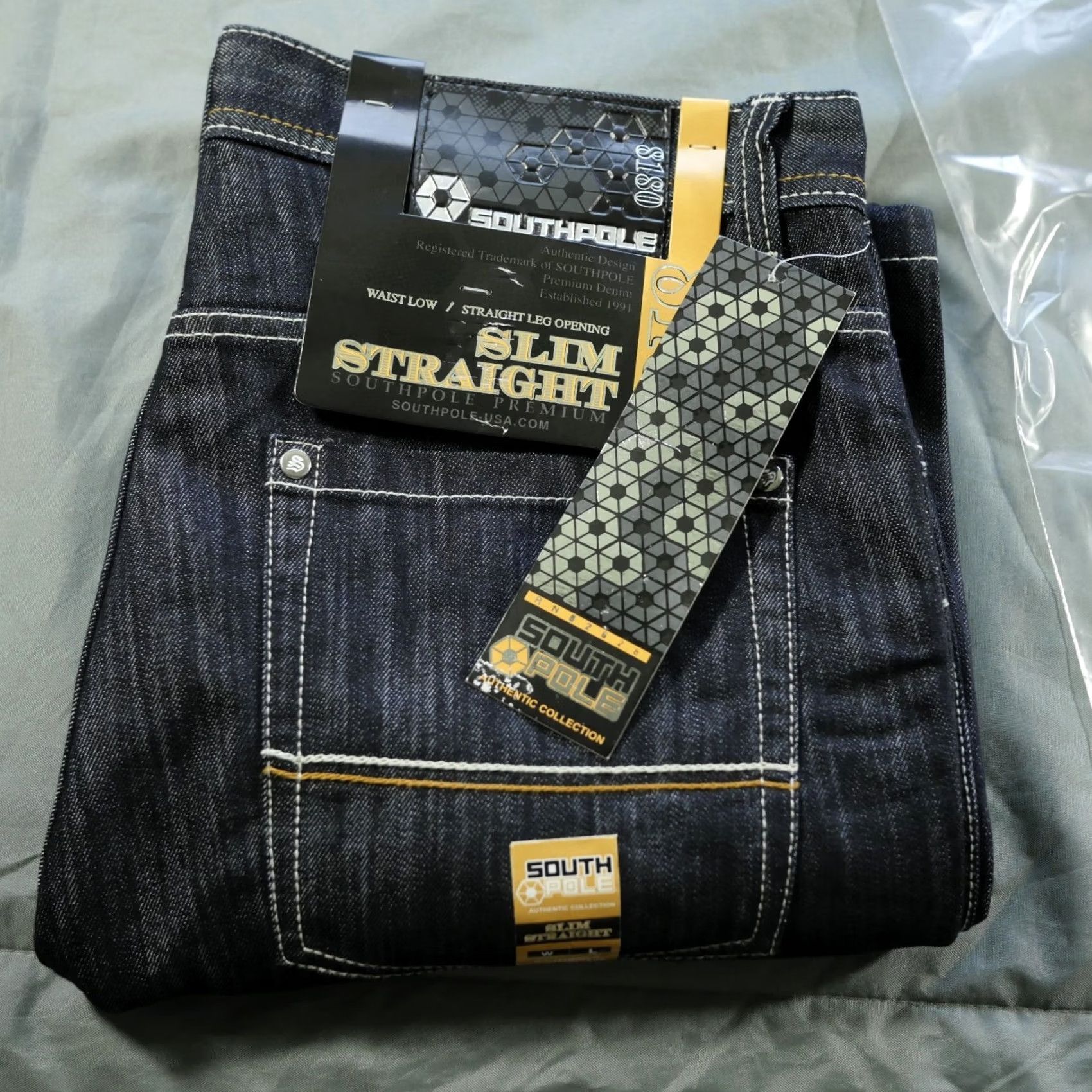 Southpole VINTAGE Southpole Jeans Mens 36x34 Blue White 8180 Y2K Skater Hip Hop Indigo Jeans Mens Regular 36 Blue Size US 36 / EU 52 - 2 Thumbnail