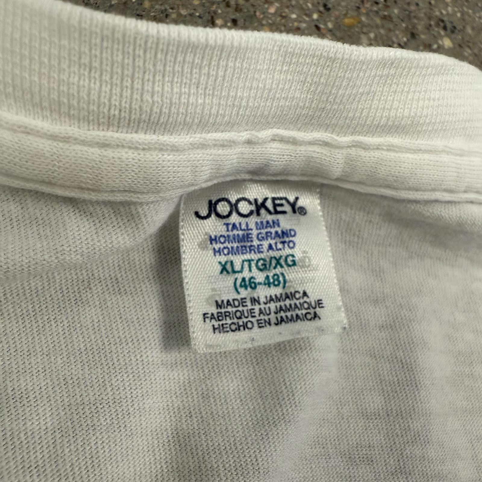 Jockey Vtg 80s Single Stitch Jockey Tall Man Shirt XL Size US XL / EU 56 / 4 - 2 Thumbnail