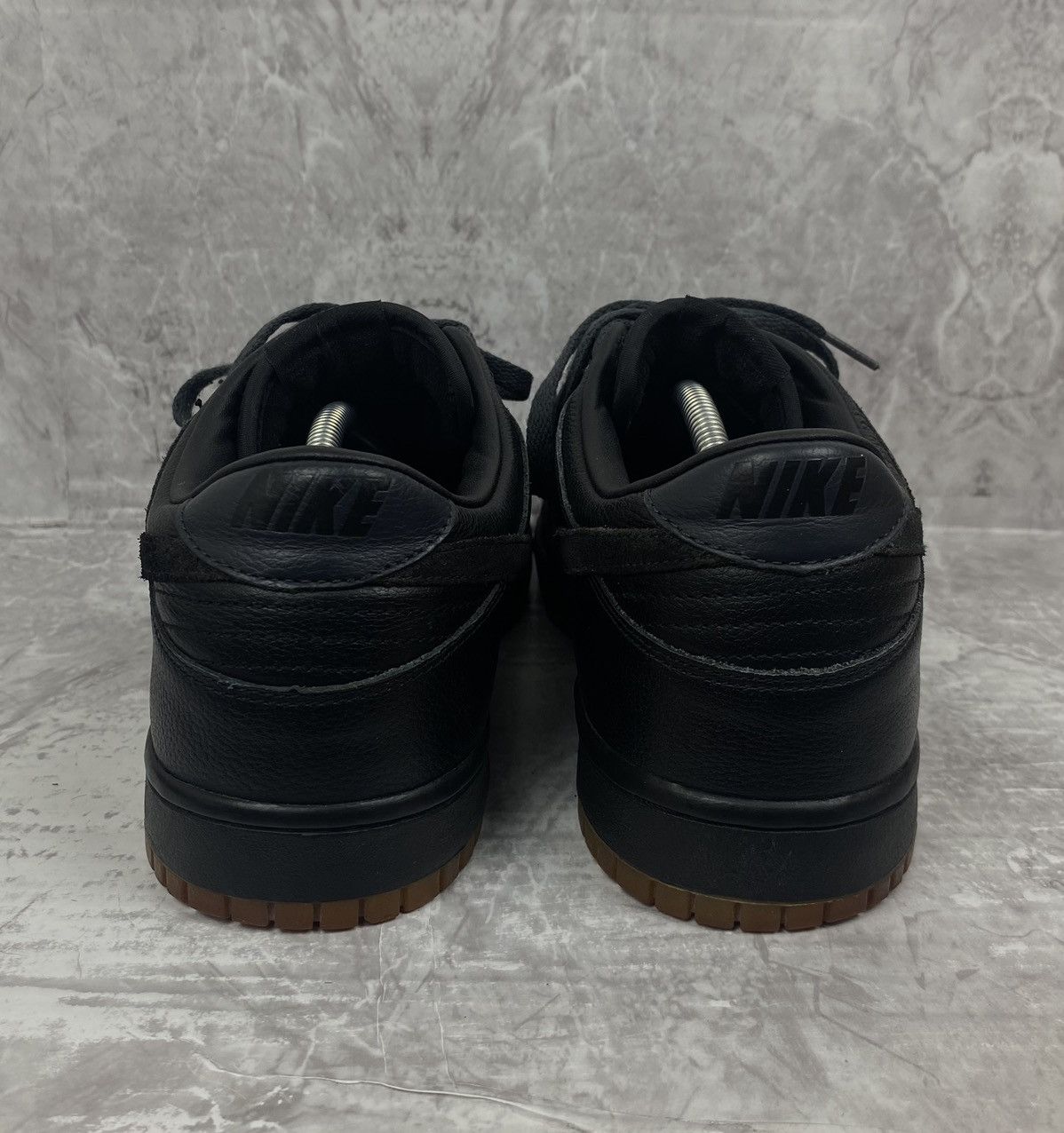 Jordan Brand 2005 Nike Dunk Low Black Gum Suede Black Anthracite Size US 12 / EU 45 - 6 Thumbnail