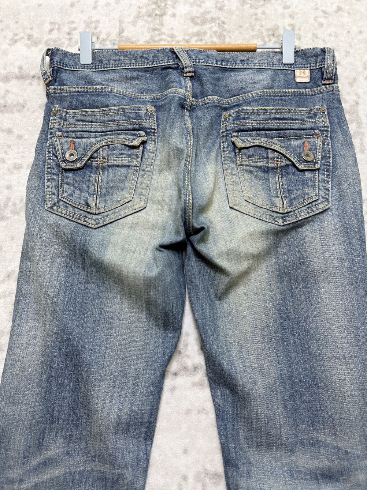 HIDEAWAYS Hideaways Nicole Mud Wash Zipper Straight Cut Jeans Size US 32 / EU 48 - 10 Thumbnail