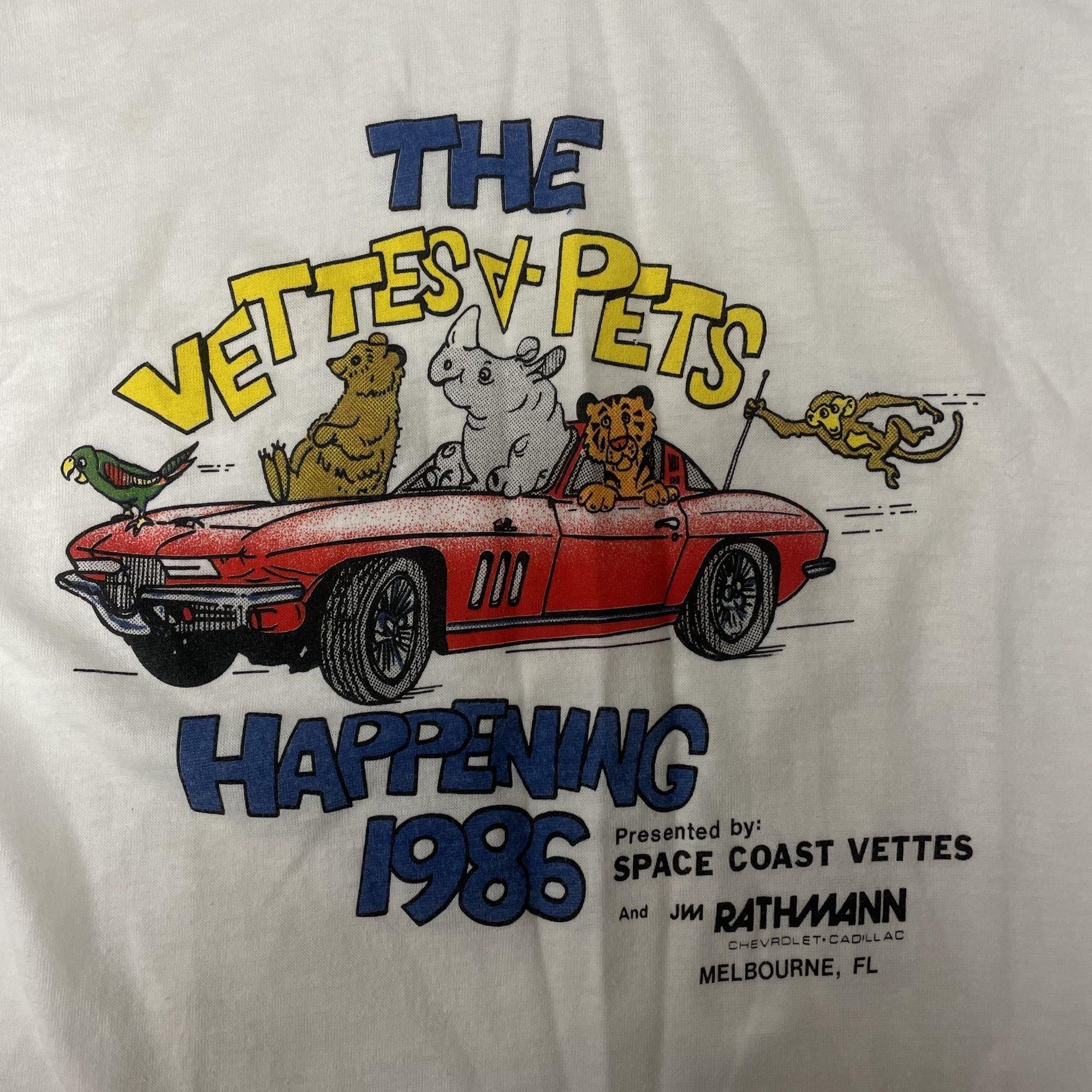 Other Vtg Platinum T's The VETTES & PETS Happening 1986 T Shirt Size US M / EU 48-50 / 2 - 3 Thumbnail