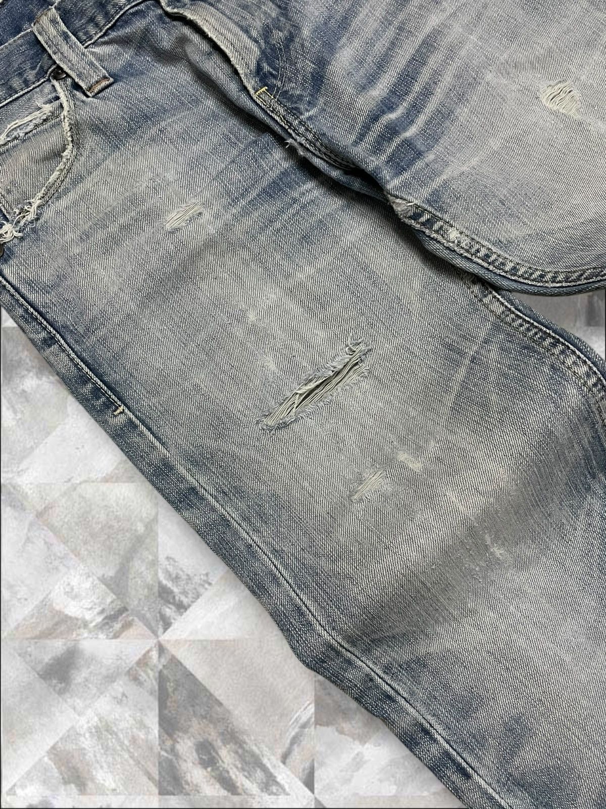 Levi's Vintage Clothing Vintage Og Designer Levis 504 Distressed Straight Denim Size US 30 / EU 46 - 8 Thumbnail