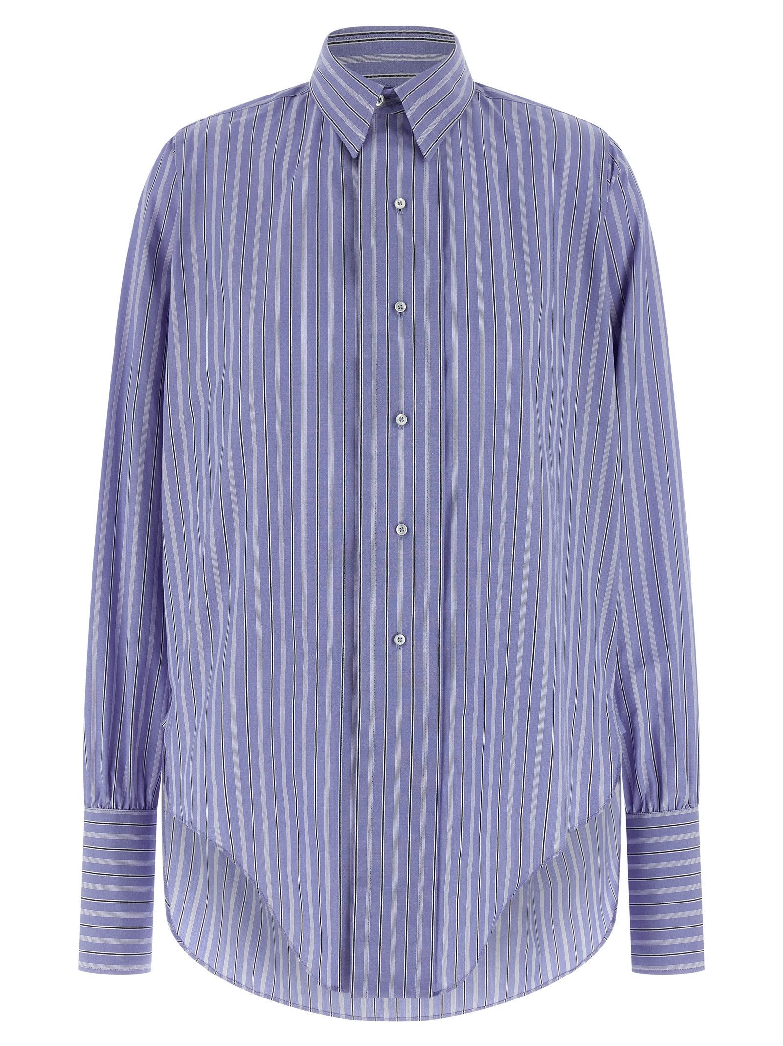 Maison Margiela Striped Cotton Shirt Size XS / US 0-2 / IT 36-38 - 1 Thumbnail
