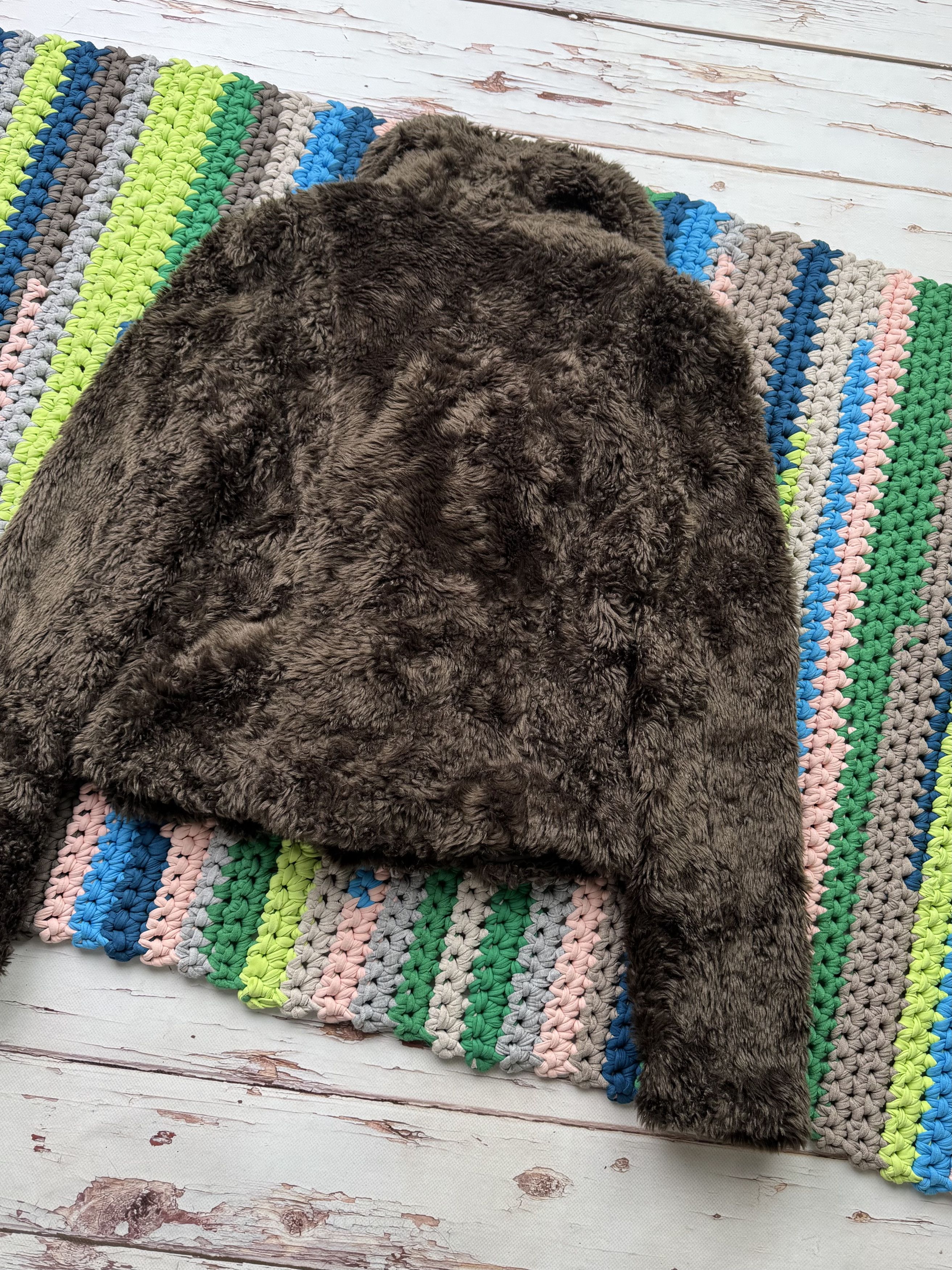 Japanese Brand Vintage Cropped Faux Fur Jacket (ET1)(D15) Size M / US 6-8 / IT 42-44 - 9 Thumbnail