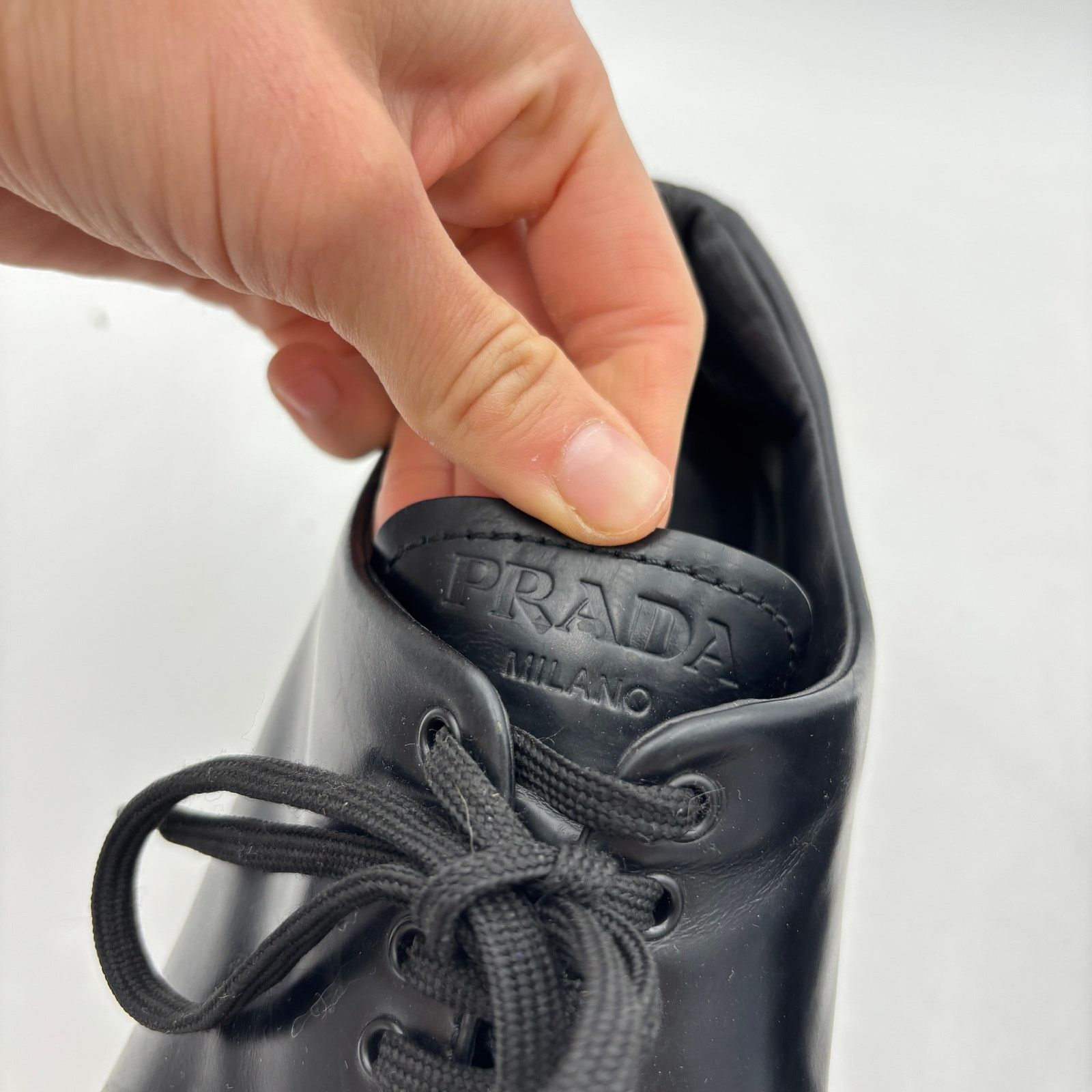 Prada Prada Monolith Brushed Leather Thick Sole Shoes Mens 41 US 8 Size US 8 / EU 41 - 9 Thumbnail