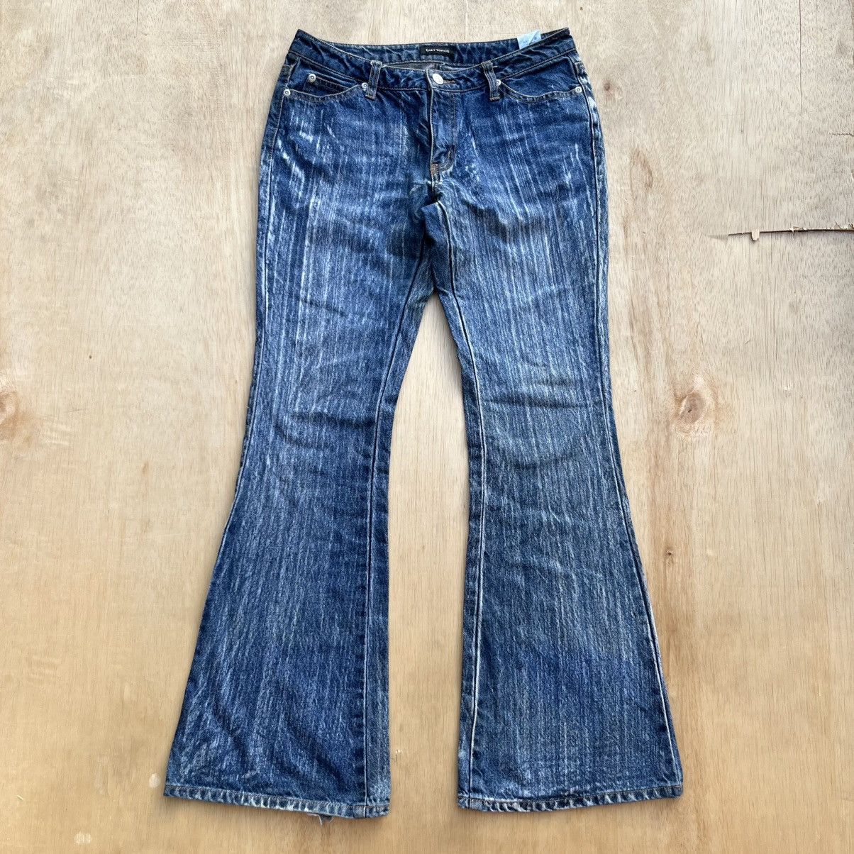 Hysteric Glamour DAILY TOPIC VINTAGE JAPANESE BRAND FLARE WASHED BLUE DENIM Size 28" / US 6 / IT 42 - 1 Thumbnail