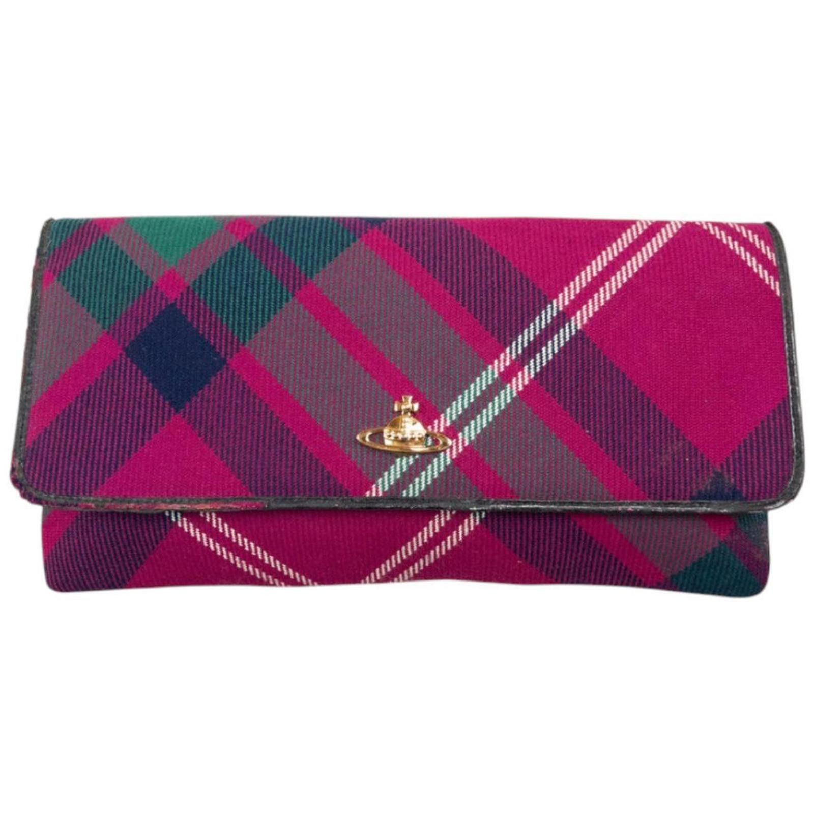 Vintage Vivienne Westwood Tartan Clutch Bag