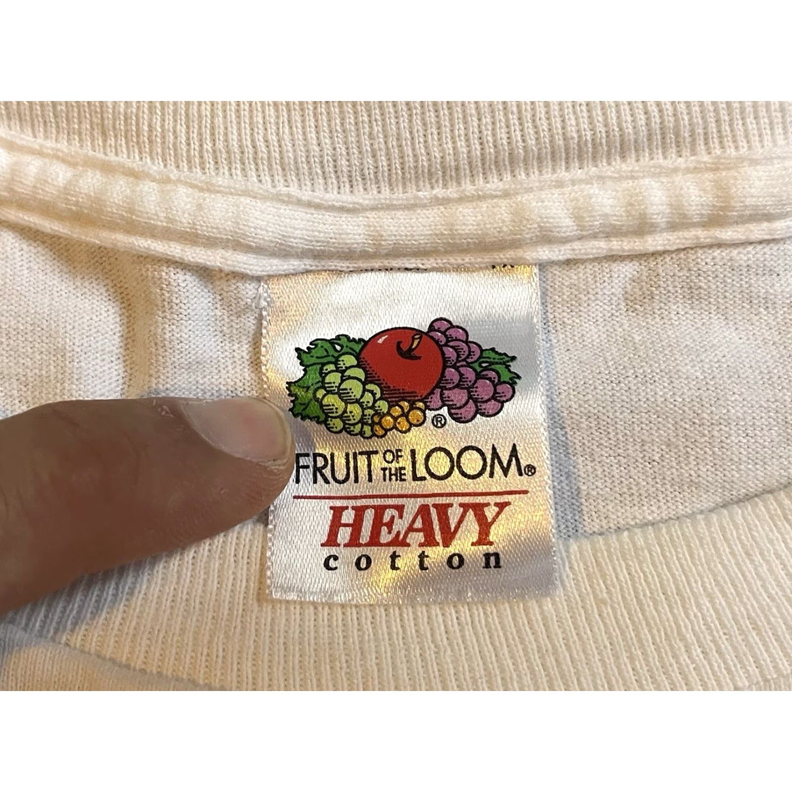 Fruit Of The Loom VINTAGE Fruit of the Loom Shirt Mens Medium White 90s Funny Quote Graphic Size US M / EU 48-50 / 2 - 4 Thumbnail