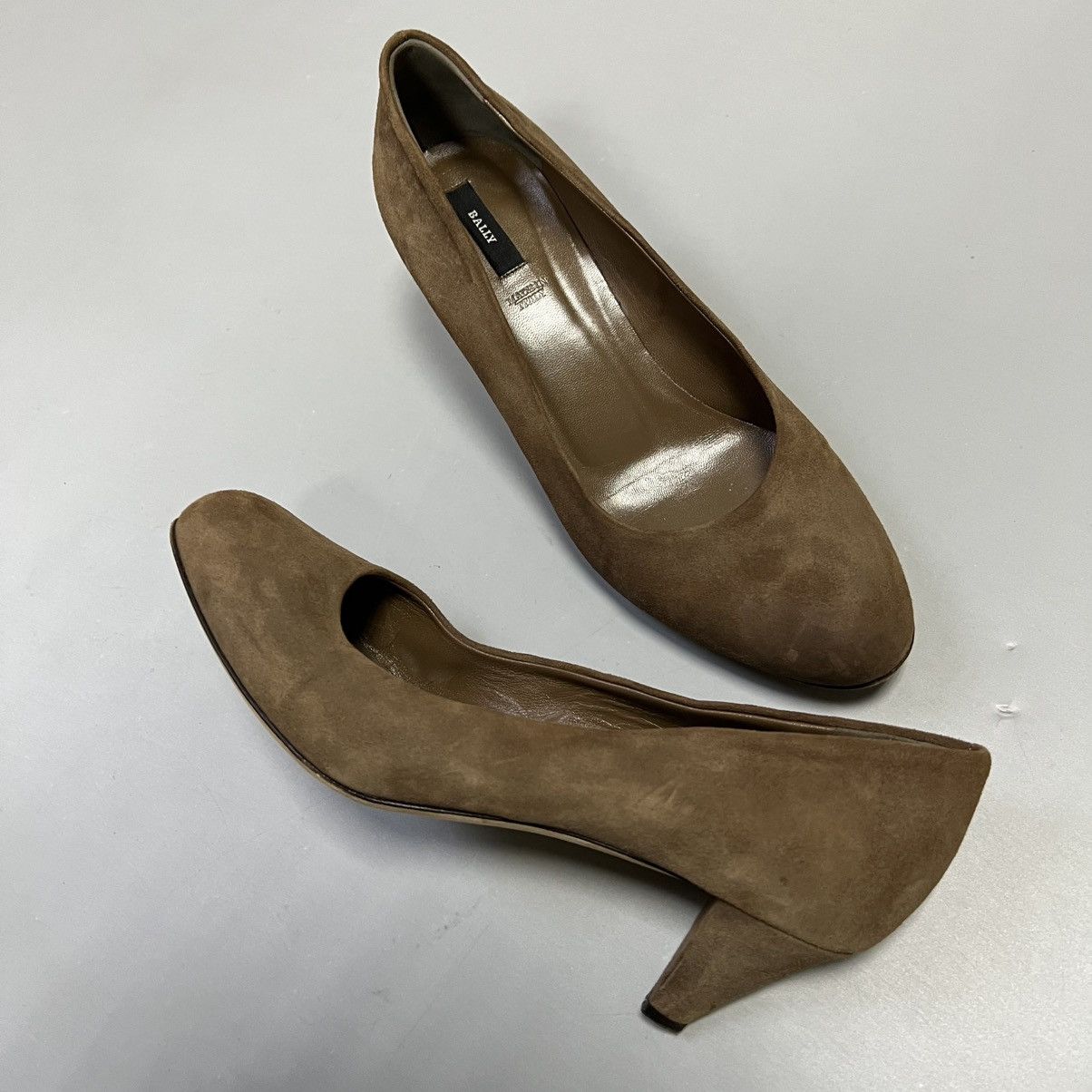 Bally Bally Suede Heels Brown Vintage Size US 8.5 / IT 38.5 - 17 Thumbnail