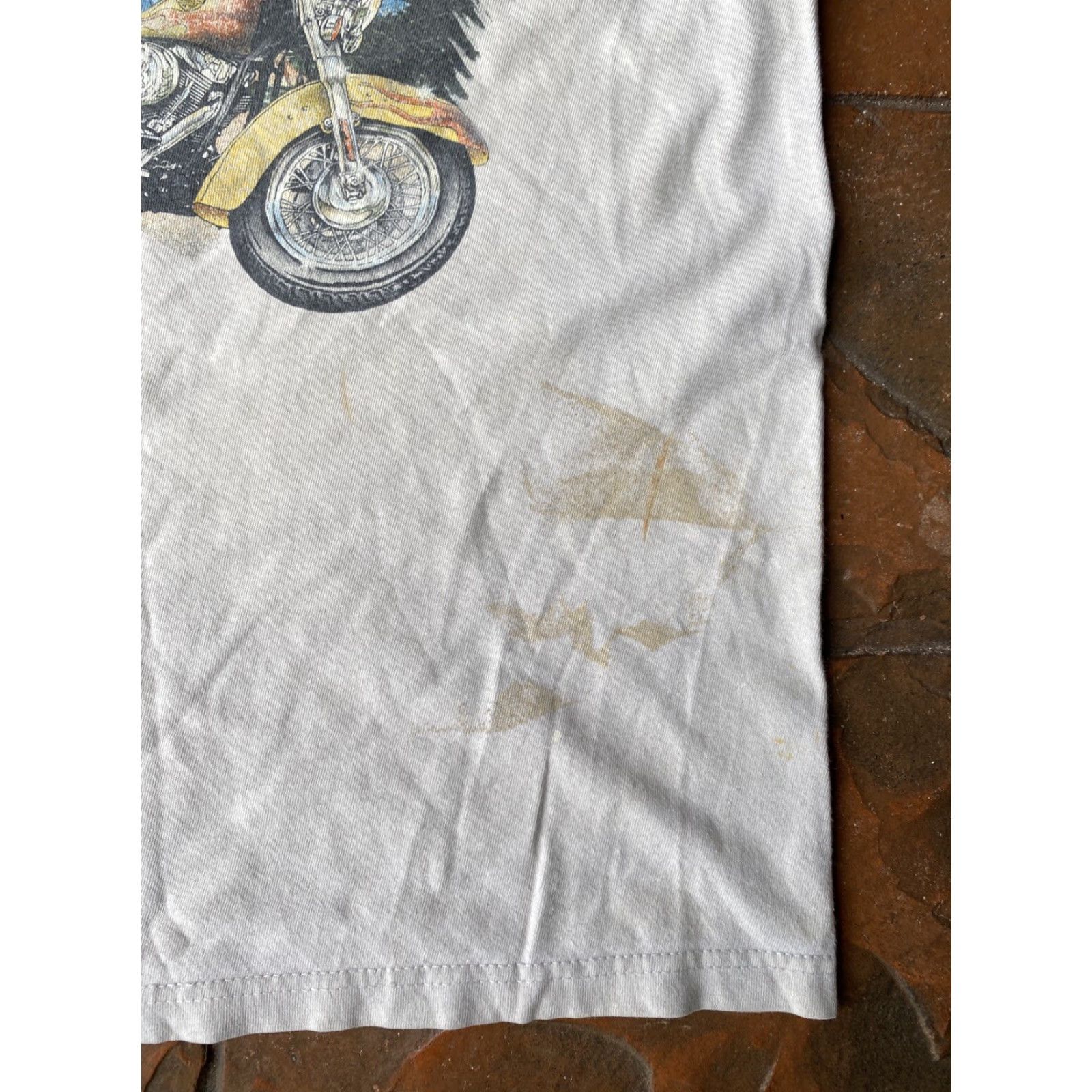 Harley Davidson VINTAGE Harley-Davidson T-Shirt Man Cream 2000s Y2K Graphic Print Harley-Davidson Alligator Florida Sarasota Size US L / EU 52-54 / 3 - 4 Thumbnail