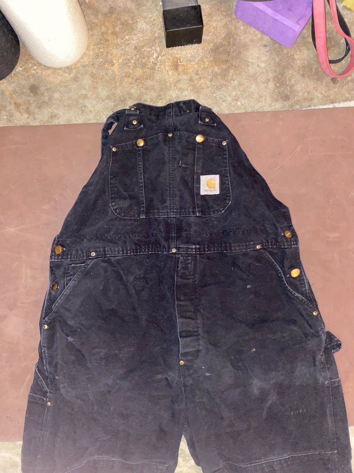 Carhartt Black Carhartt Double Knee Overalls Size US 36 / EU 52 - 2 Thumbnail