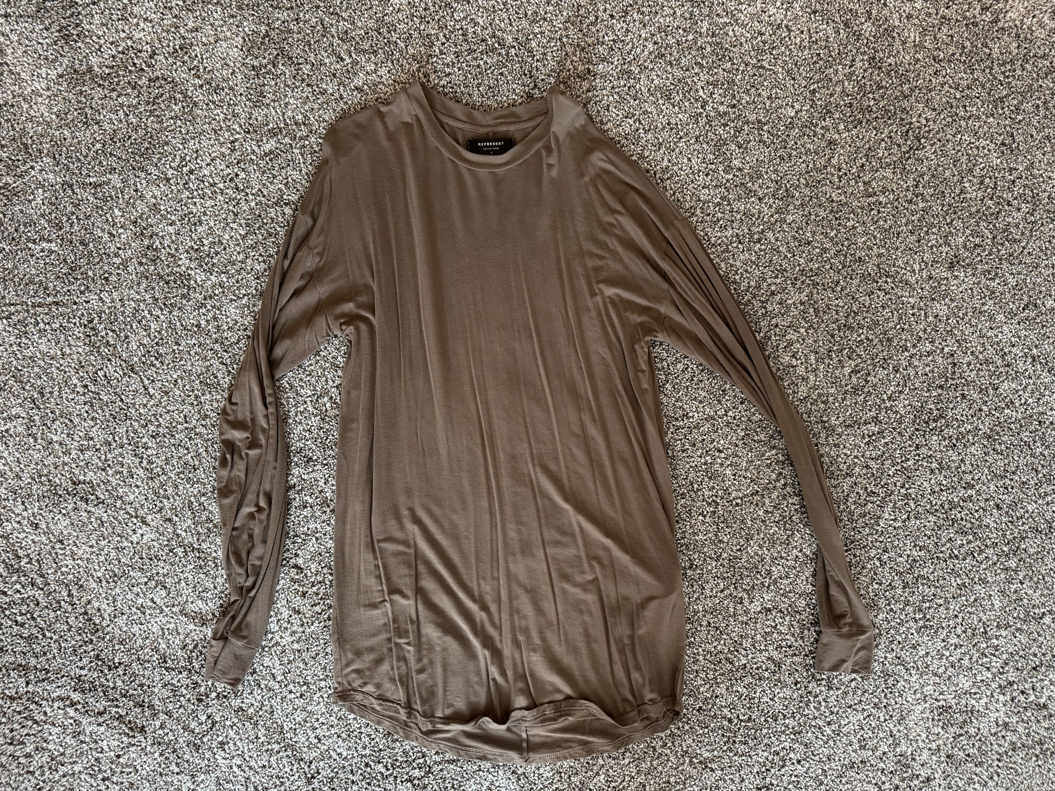Represent Clo. Brown Long Sleeve Viscose T Shirt Size US M / EU 48-50 / 2 - 1 Thumbnail