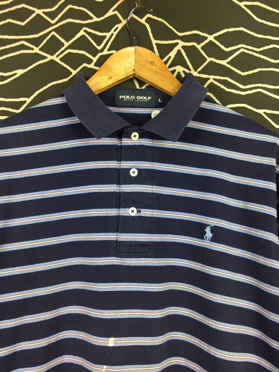 Ralph Lauren Vtg Ralph Lauren Polo Golf Preppy Sportswear Stripe Polo Tee Size US L / EU 52-54 / 3 - 3 Thumbnail