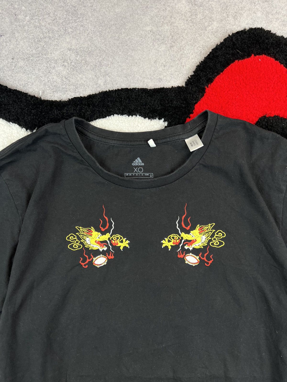 Adidas Adidas Rugby Japan Big Logo Dragon Y2K Tee Shirt Size US M / EU 48-50 / 2 - 4 Thumbnail