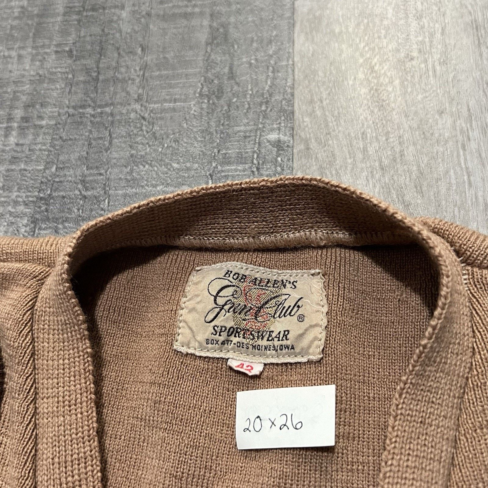 Vintage VTG Bob Allens Gun Club Sportswear Zip Sweater Cardigan Size US M / EU 48-50 / 2 - 7 Thumbnail